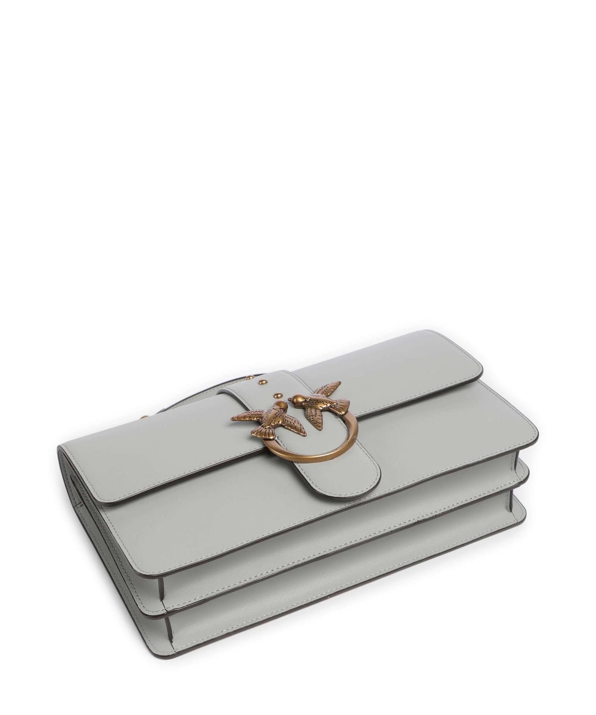 Pinko Love One Classic Crossbody tas grigio perla/antique gold - Image 5