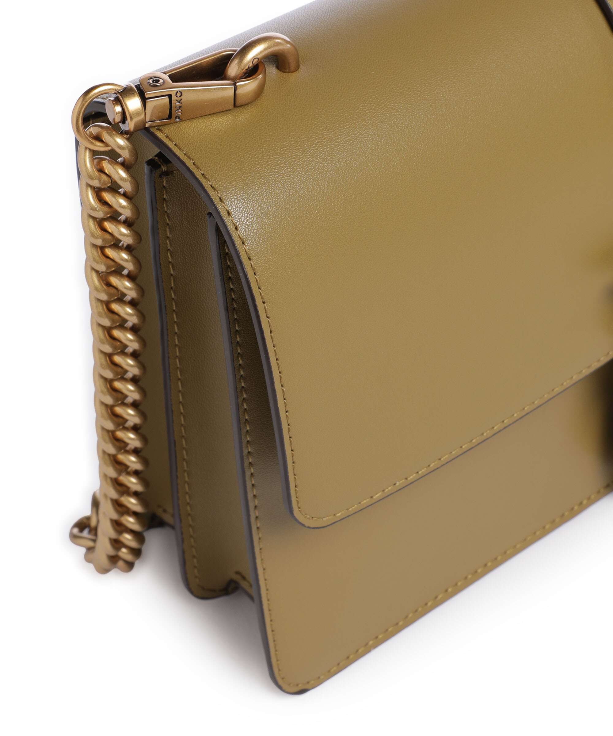 Pinko Love One Classic Crossbody tas verde canguro/antique gold - Image 4