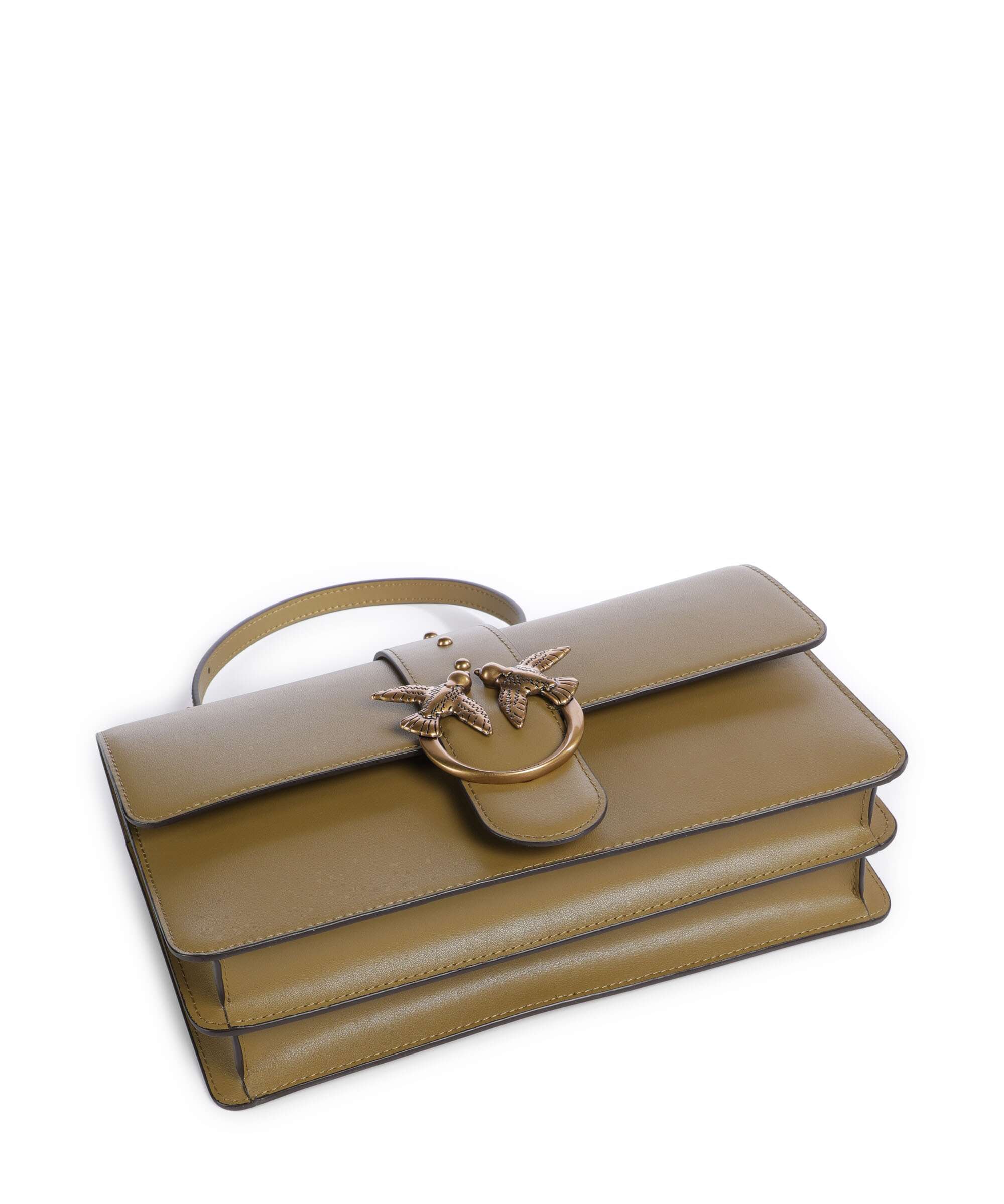 Pinko Love One Classic Crossbody tas verde canguro/antique gold - Image 5