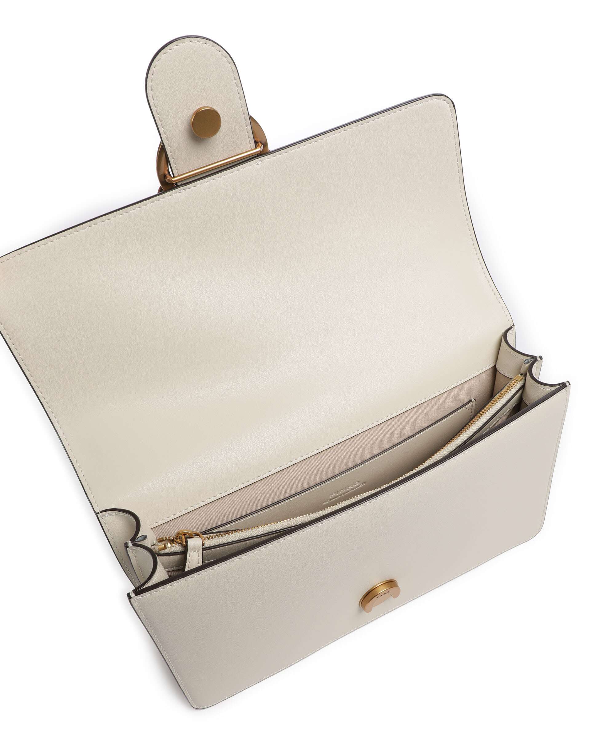 Pinko Love One Classic Crossbody tas bianco seta/antique gold - Image 6