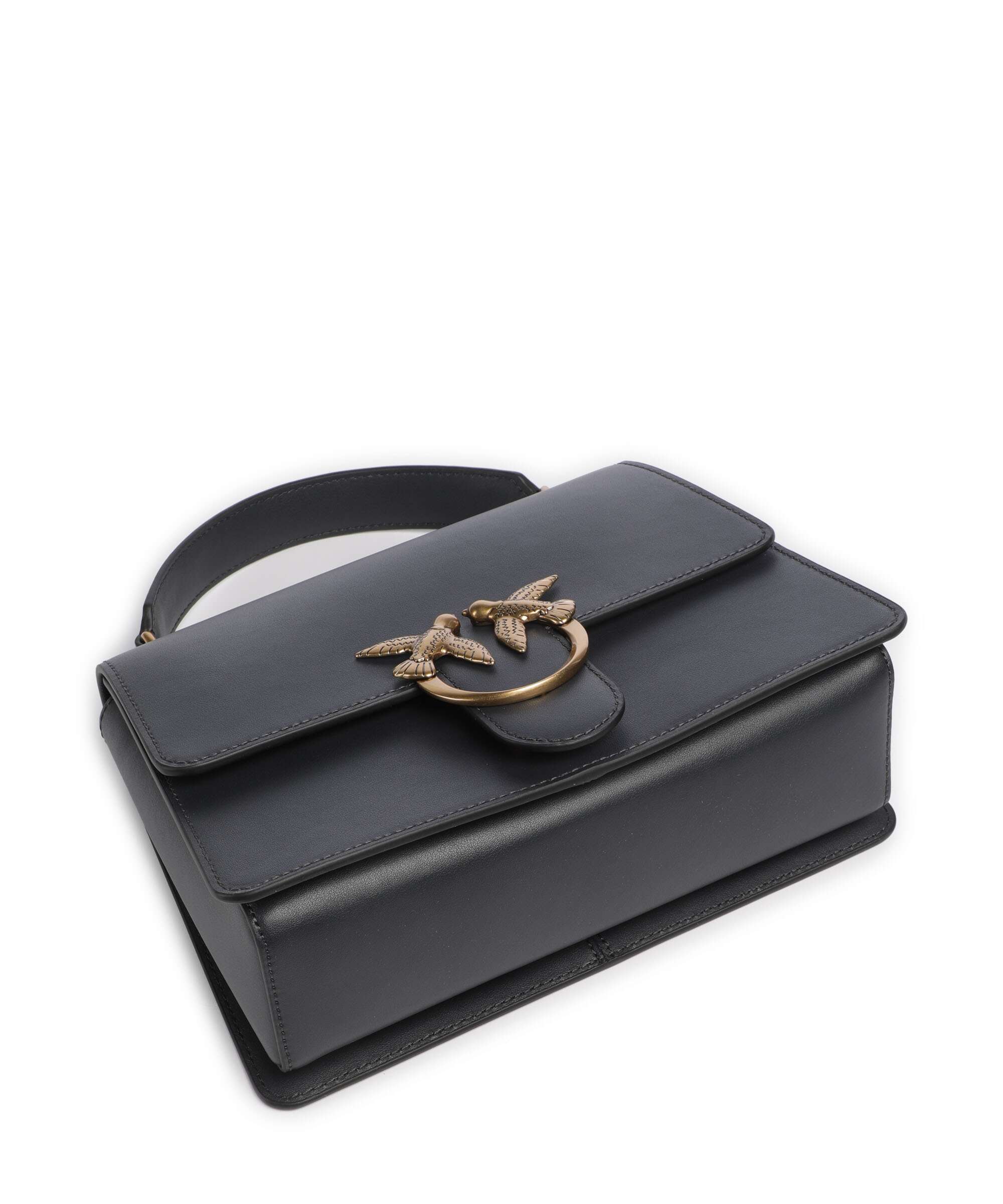 Pinko Love One Classic Handtas grigio asfalto/antique gold - Image 5