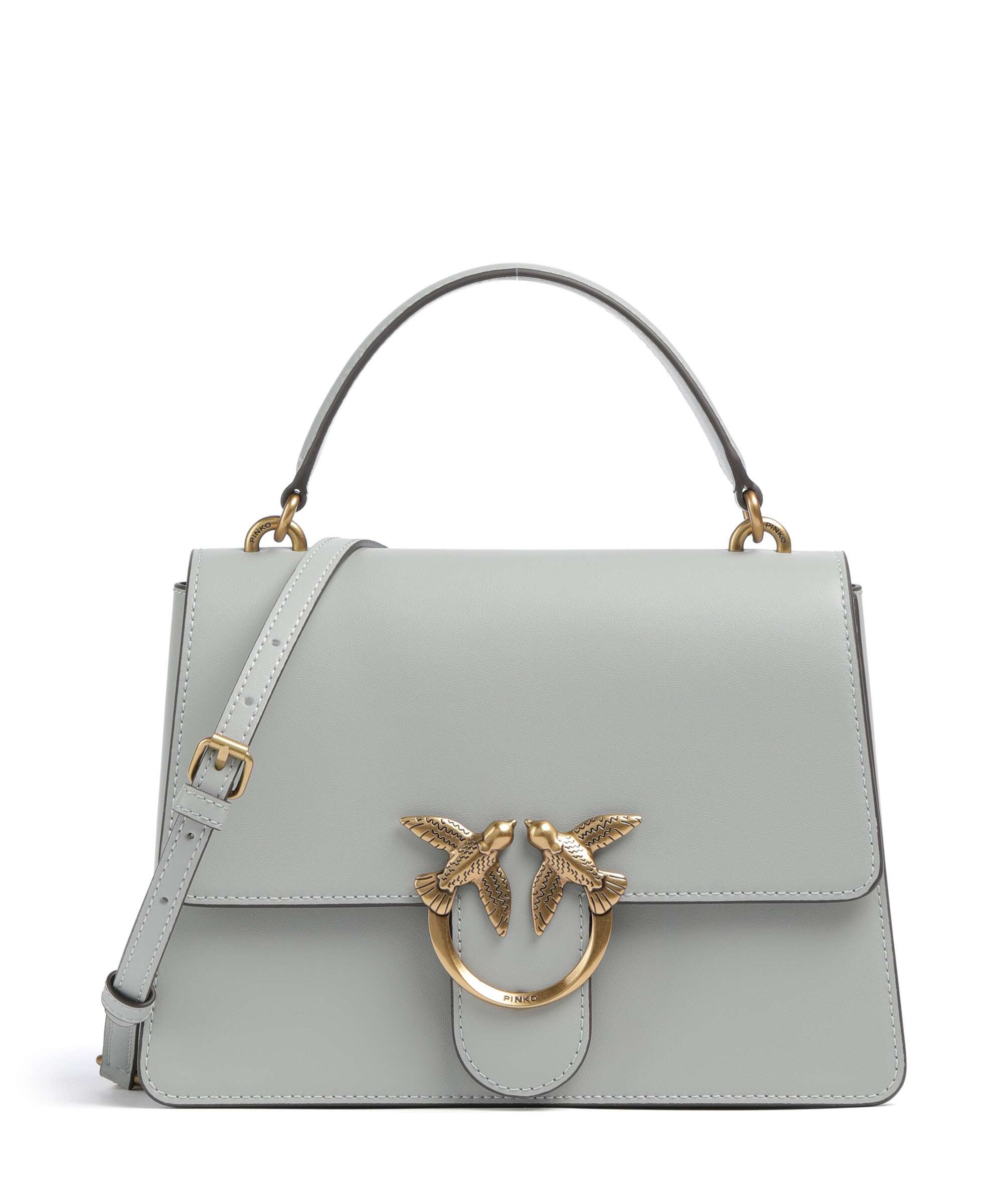 Pinko Love One Classic Handtas grigio perla/antique gold