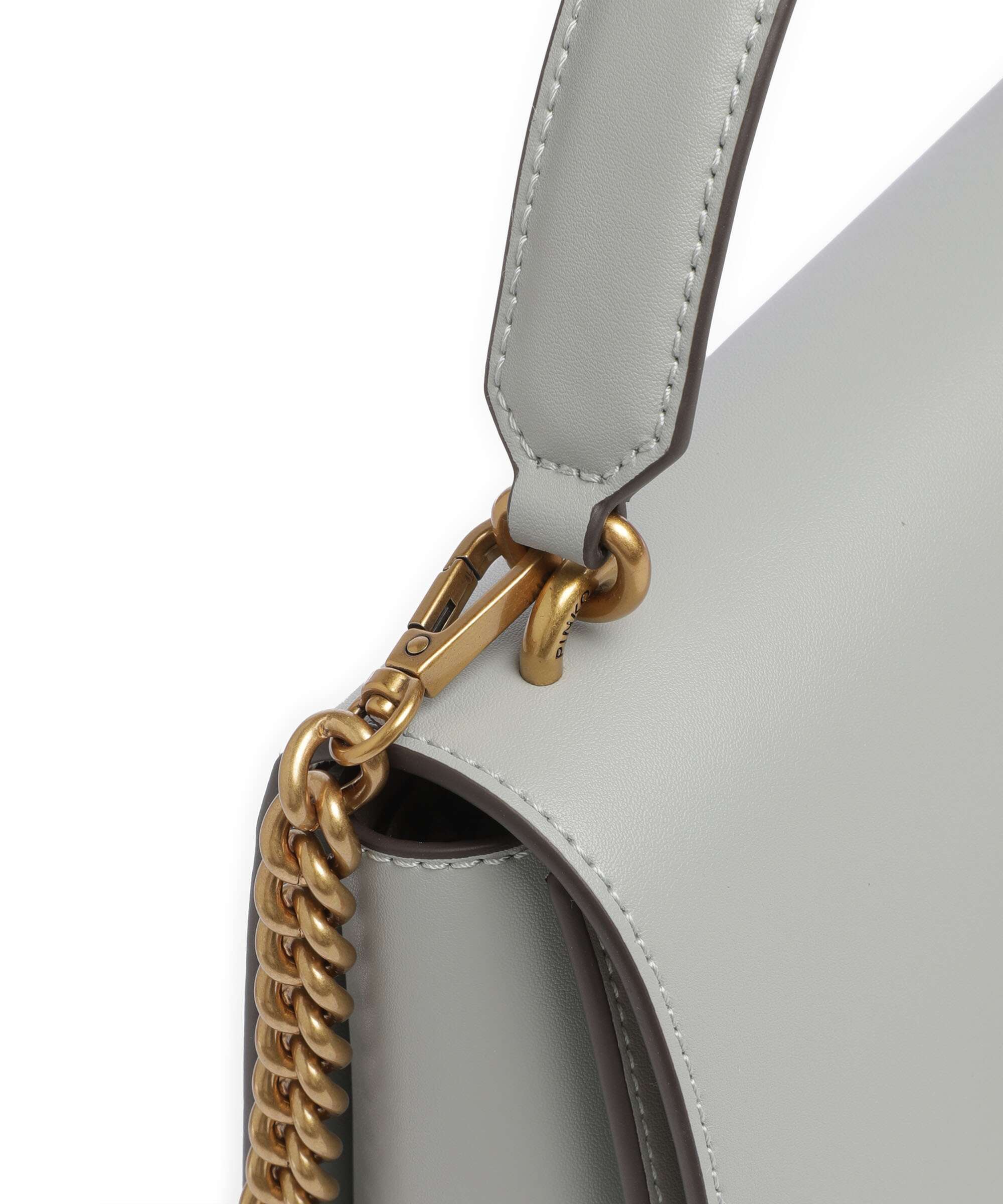 Pinko Love One Classic Handtas grigio perla/antique gold - Image 4