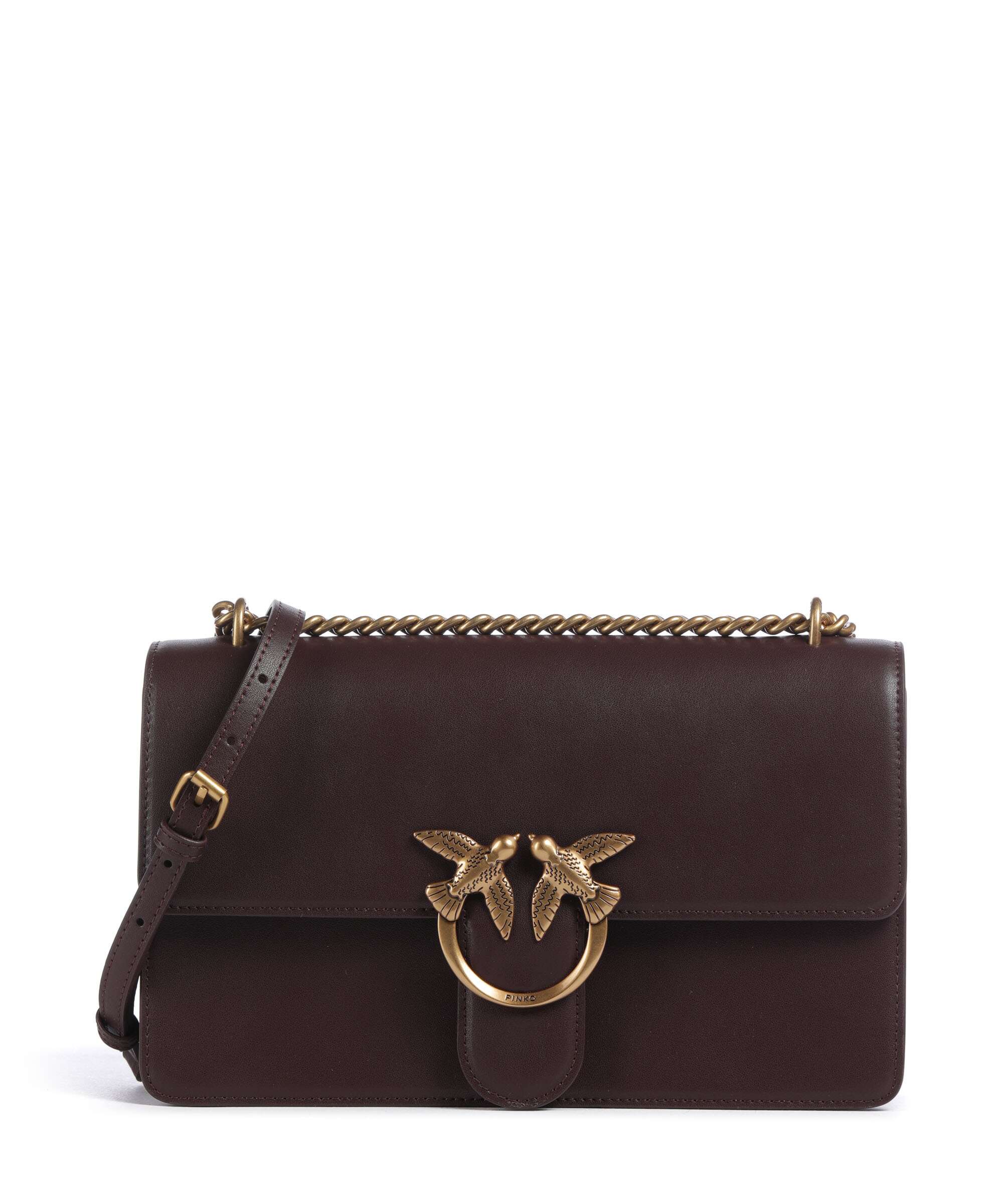 Pinko Love One Classic Schoudertas uva di catawba/antique gold