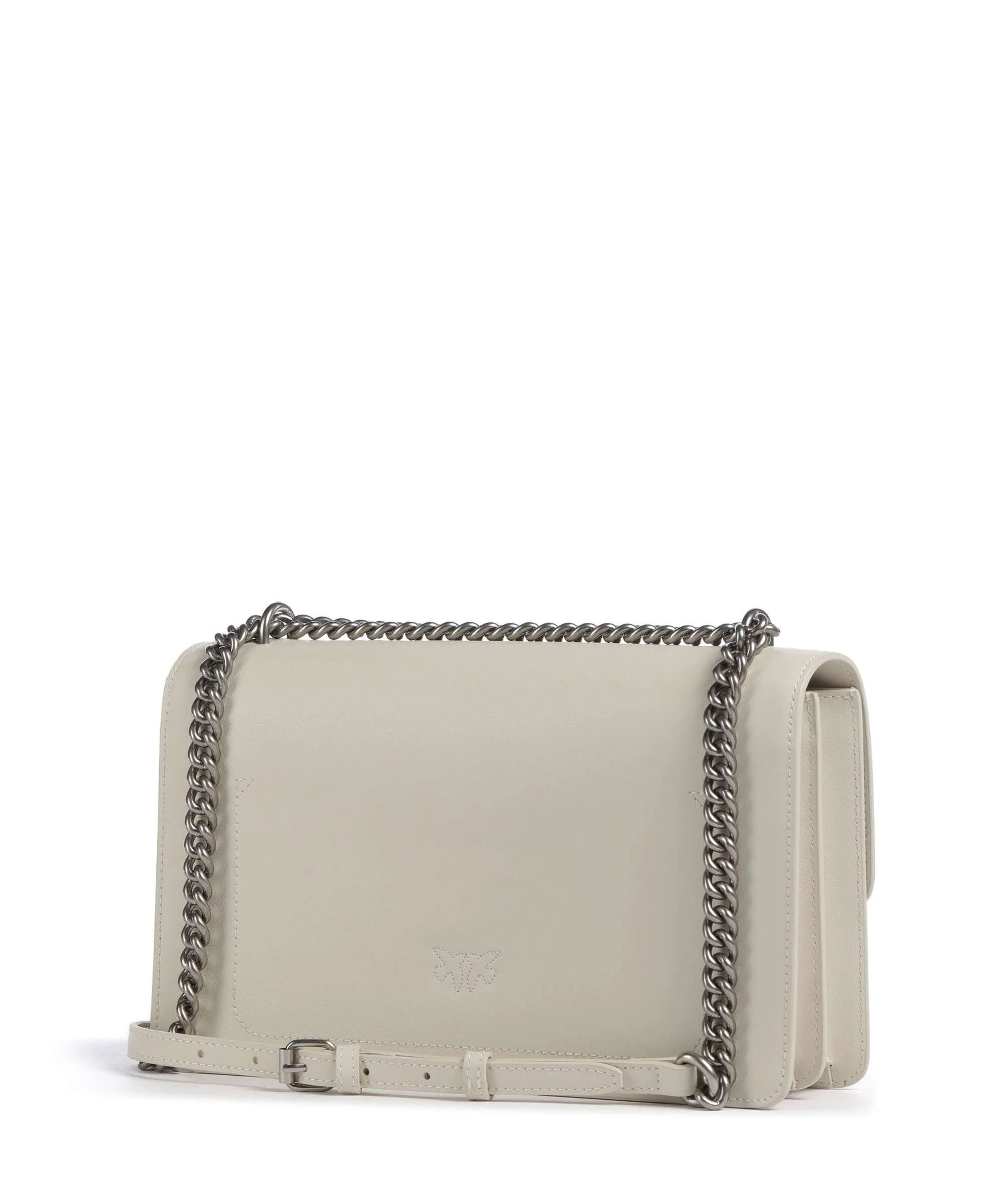 Pinko Love One Classic Schoudertas bianco seta/old silver - Image 2