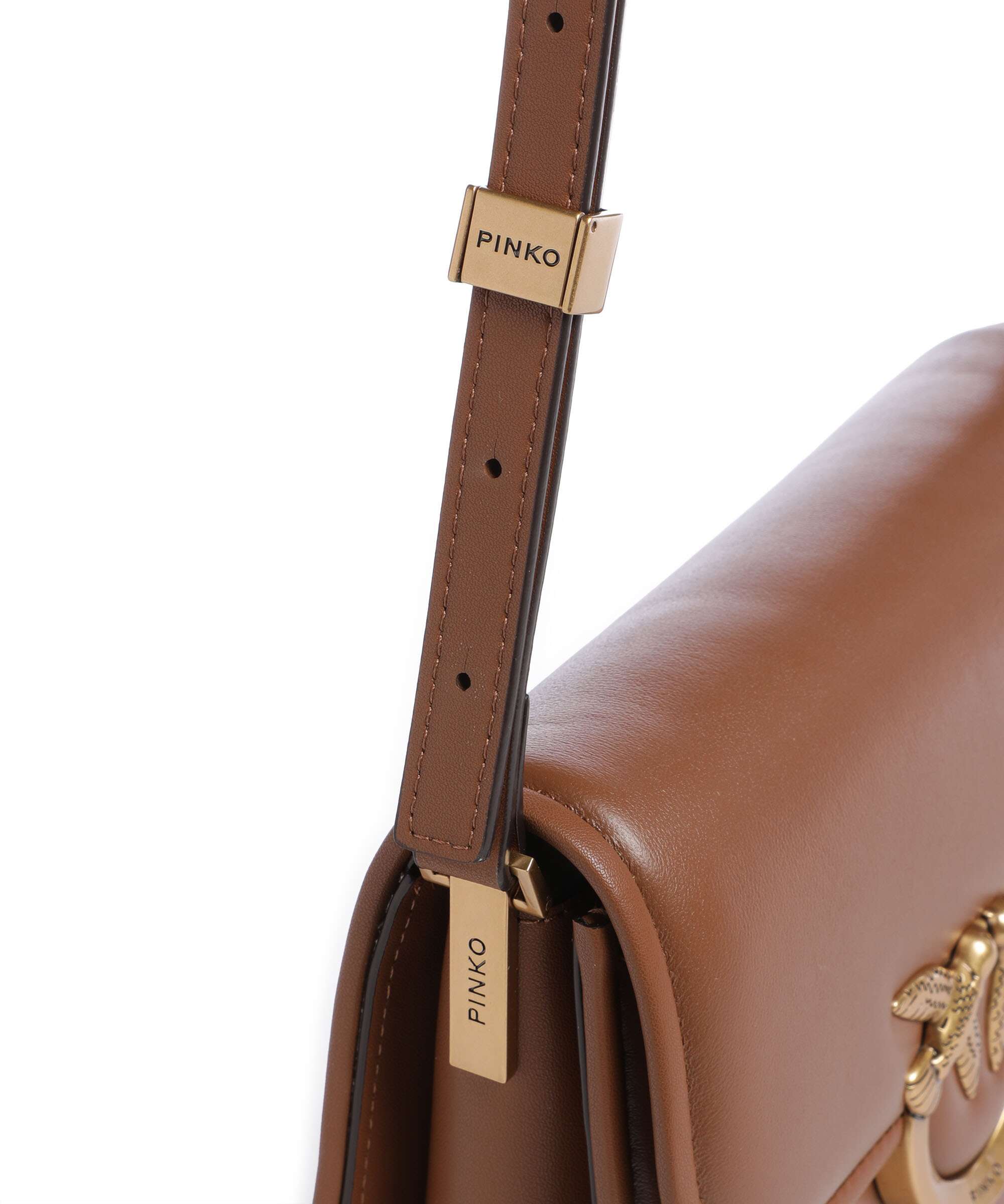 Pinko Love One Mini Crossbody tas marrone/leone/antique gold - Image 4