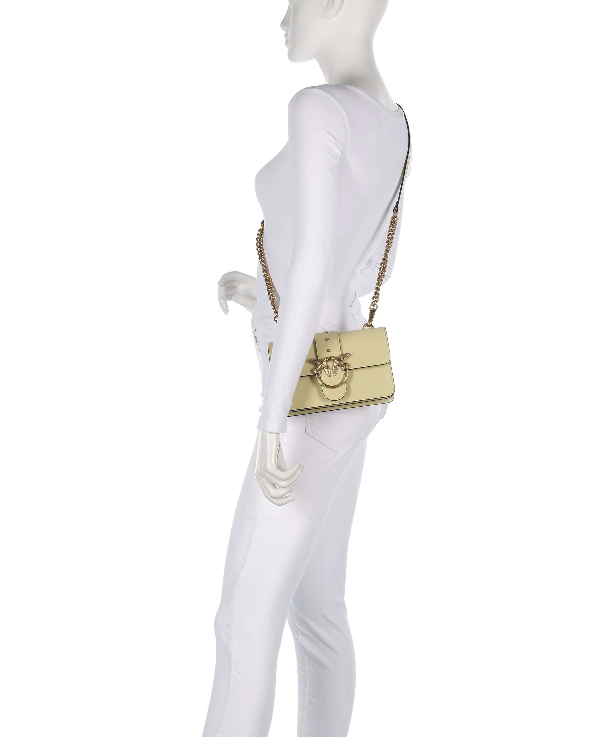 Pinko Love One Mini Crossbody tas giallo vaniglia/antique gold - Image 3