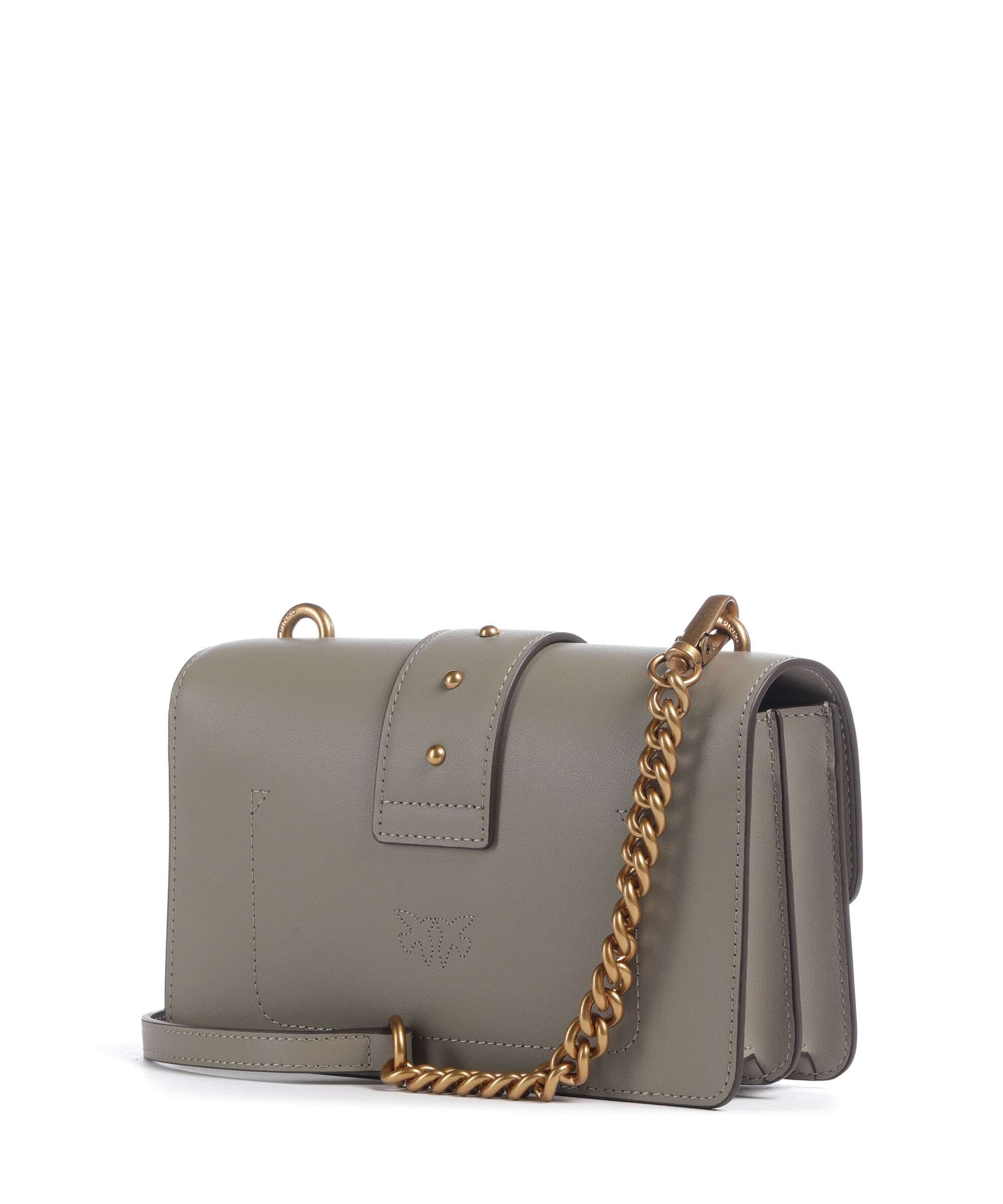 Pinko Love One Mini Crossbody tas noce/antique gold - Image 2