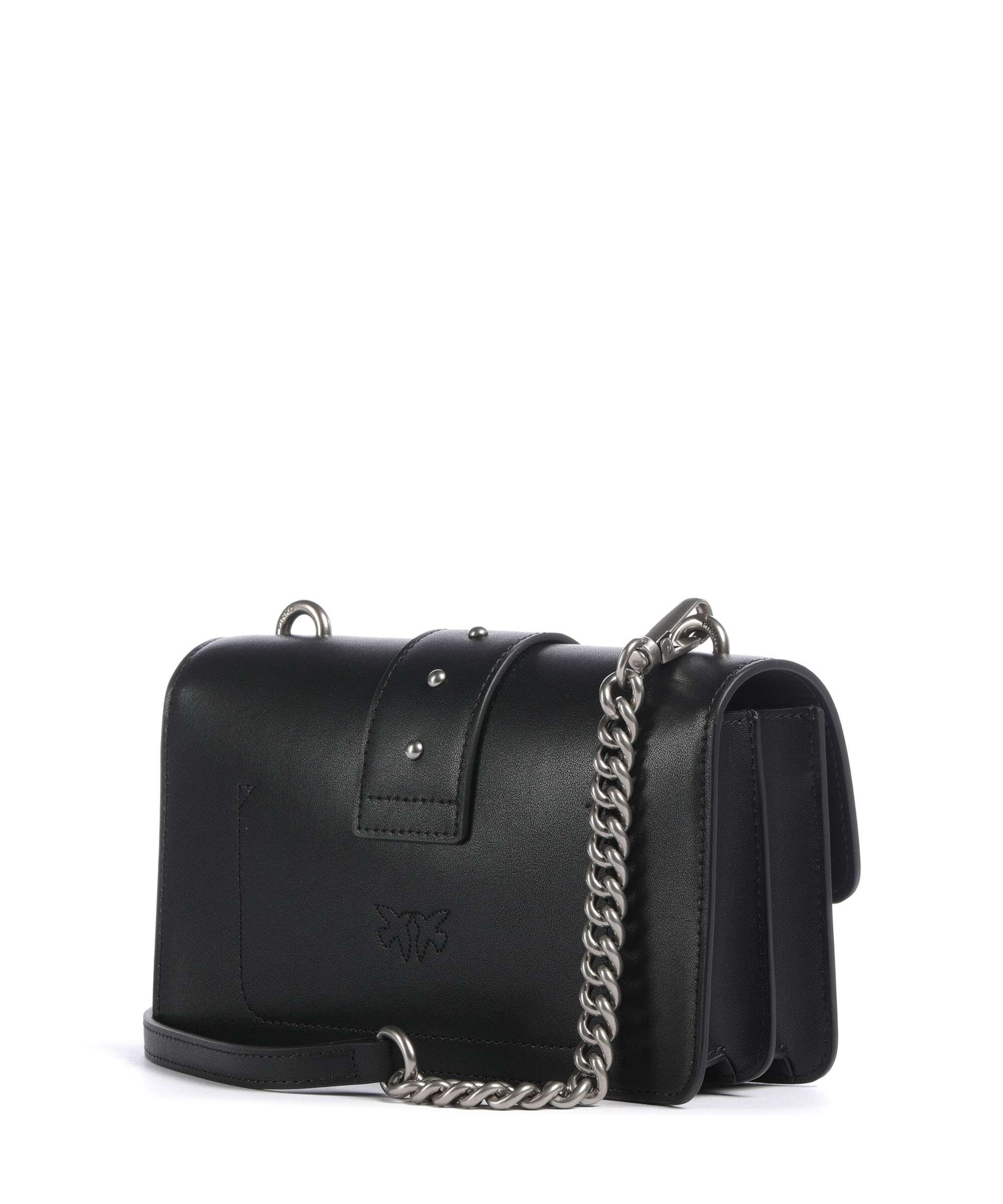 Pinko Love One Mini Crossbody tas nero/old silver - Image 2
