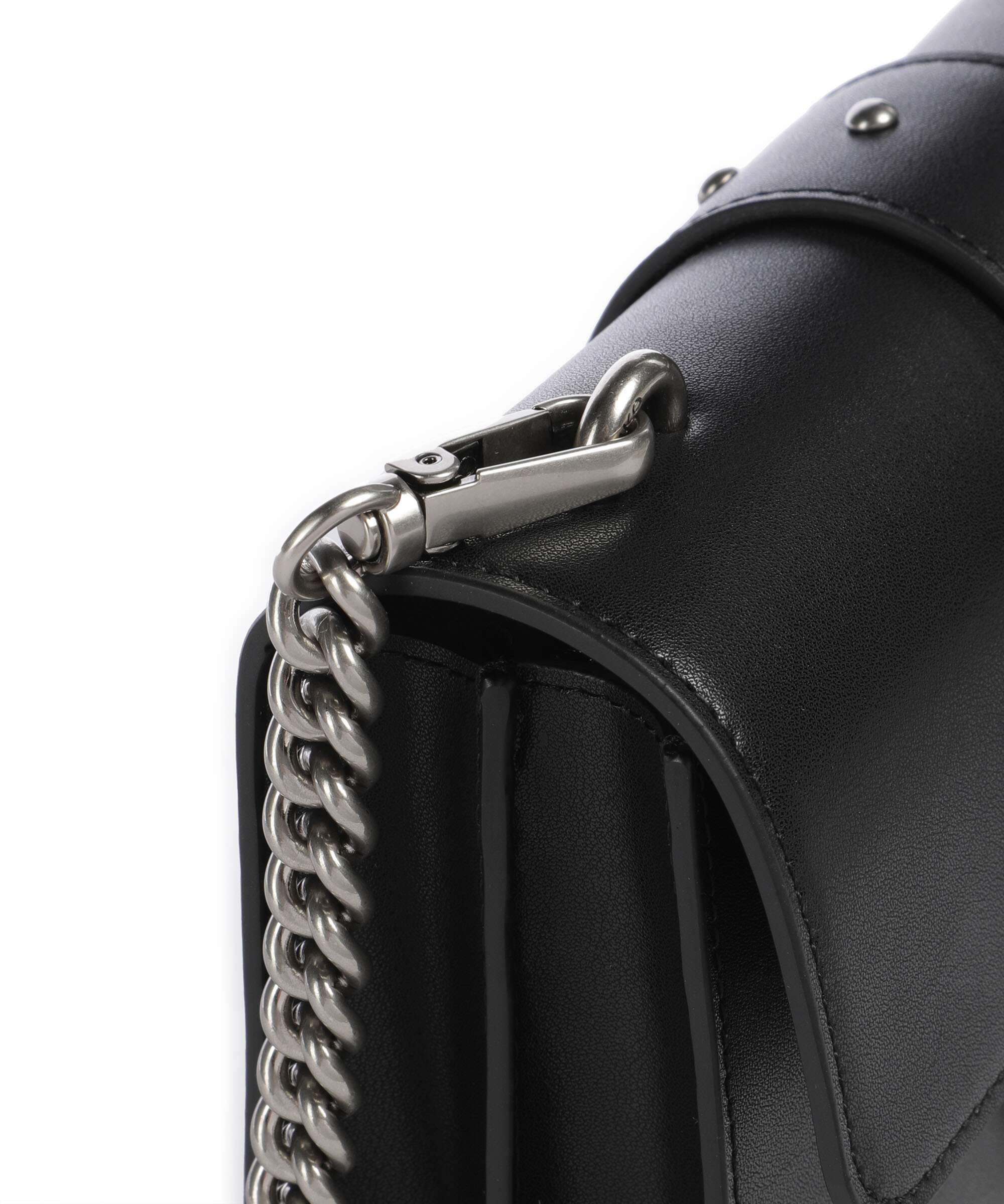 Pinko Love One Mini Crossbody tas nero/old silver - Image 4