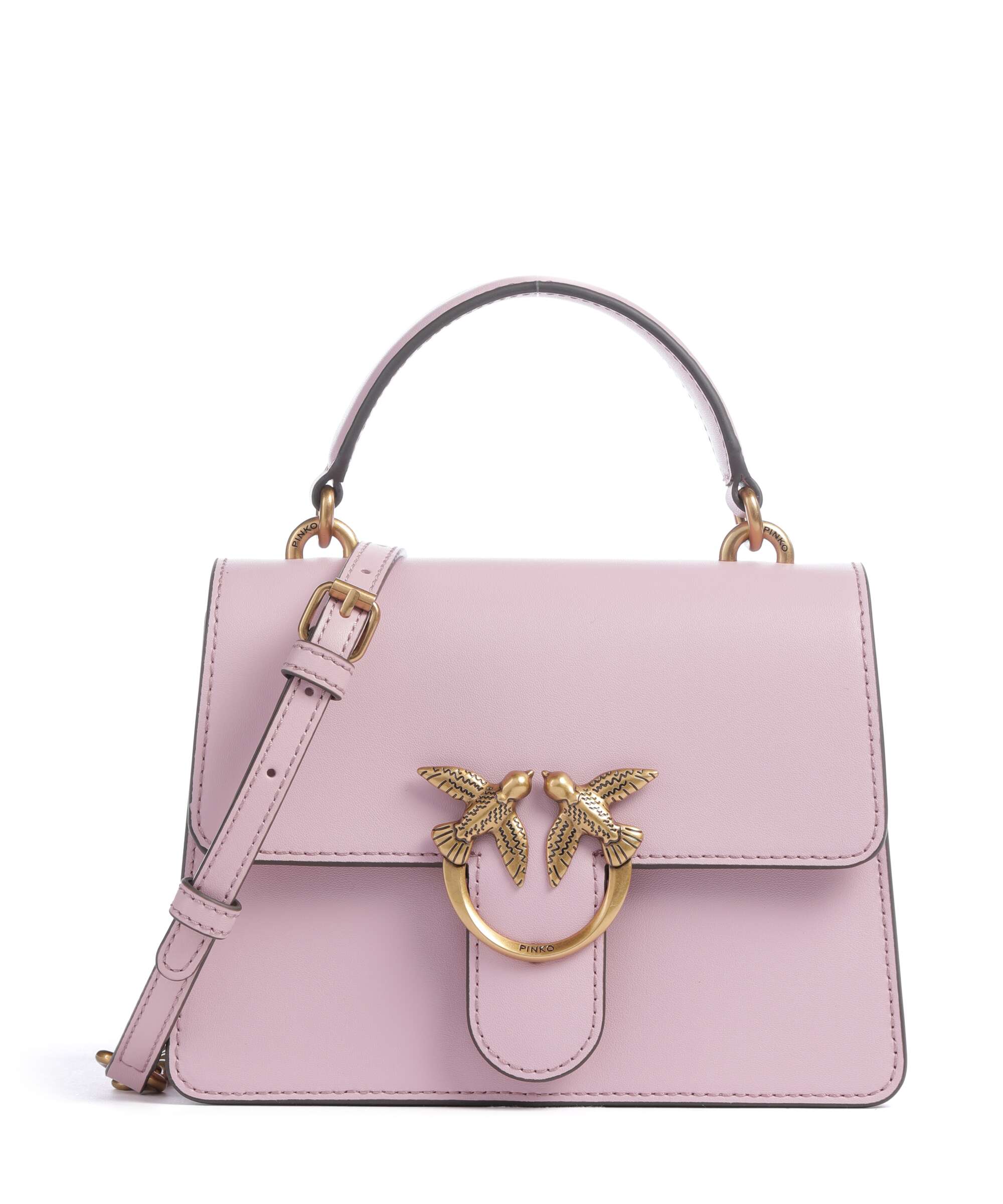 Pinko Love One Mini Handtas rosa chiaro/antique gold