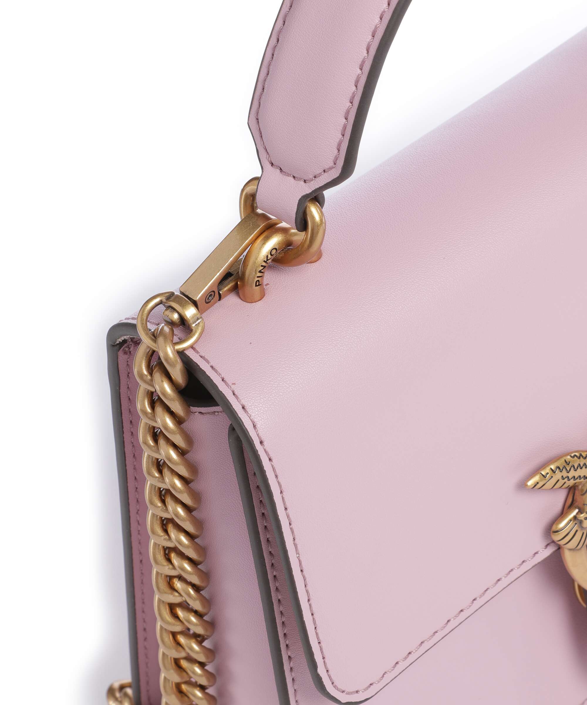Pinko Love One Mini Handtas rosa chiaro/antique gold - Image 4