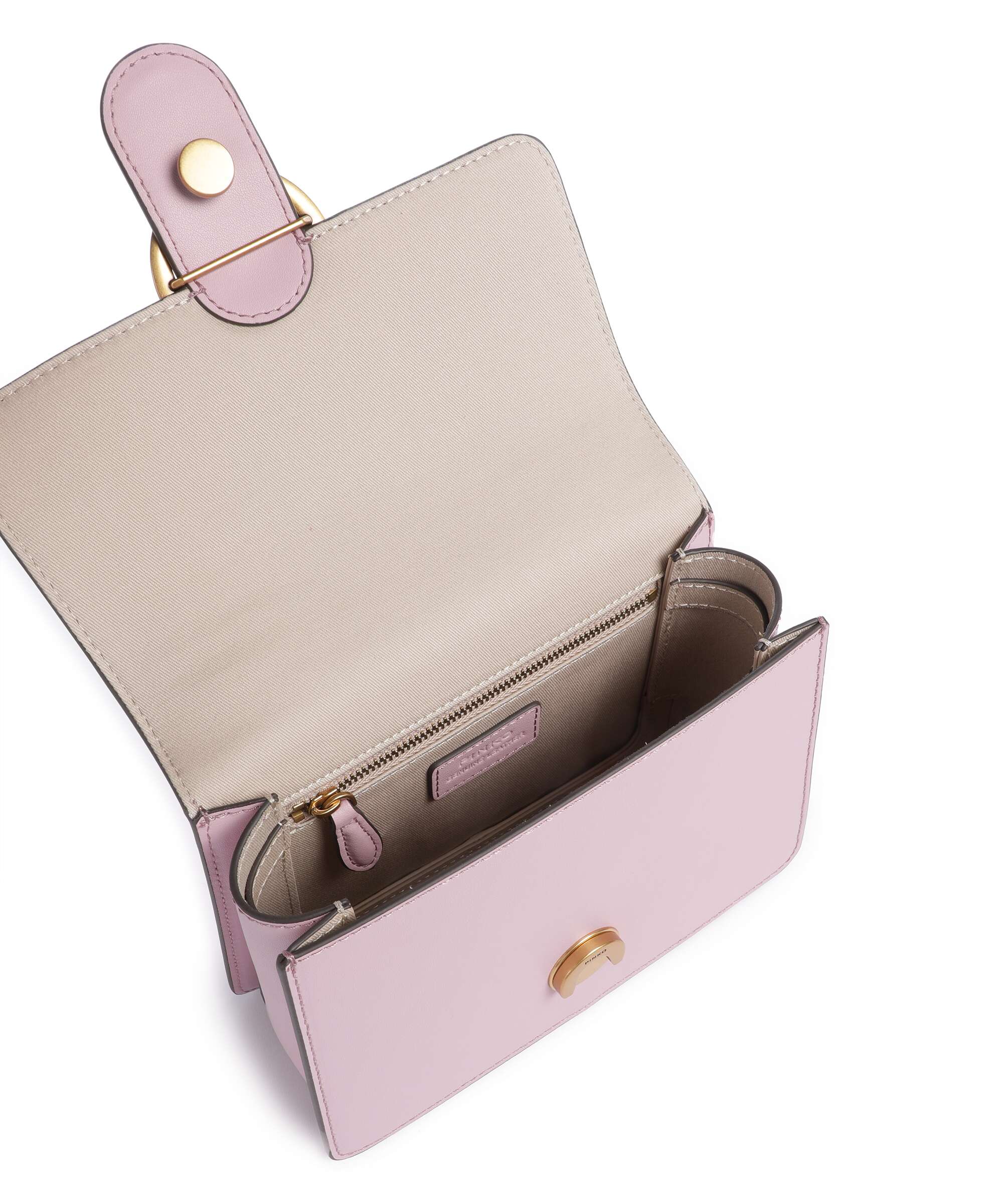 Pinko Love One Mini Handtas rosa chiaro/antique gold - Image 6