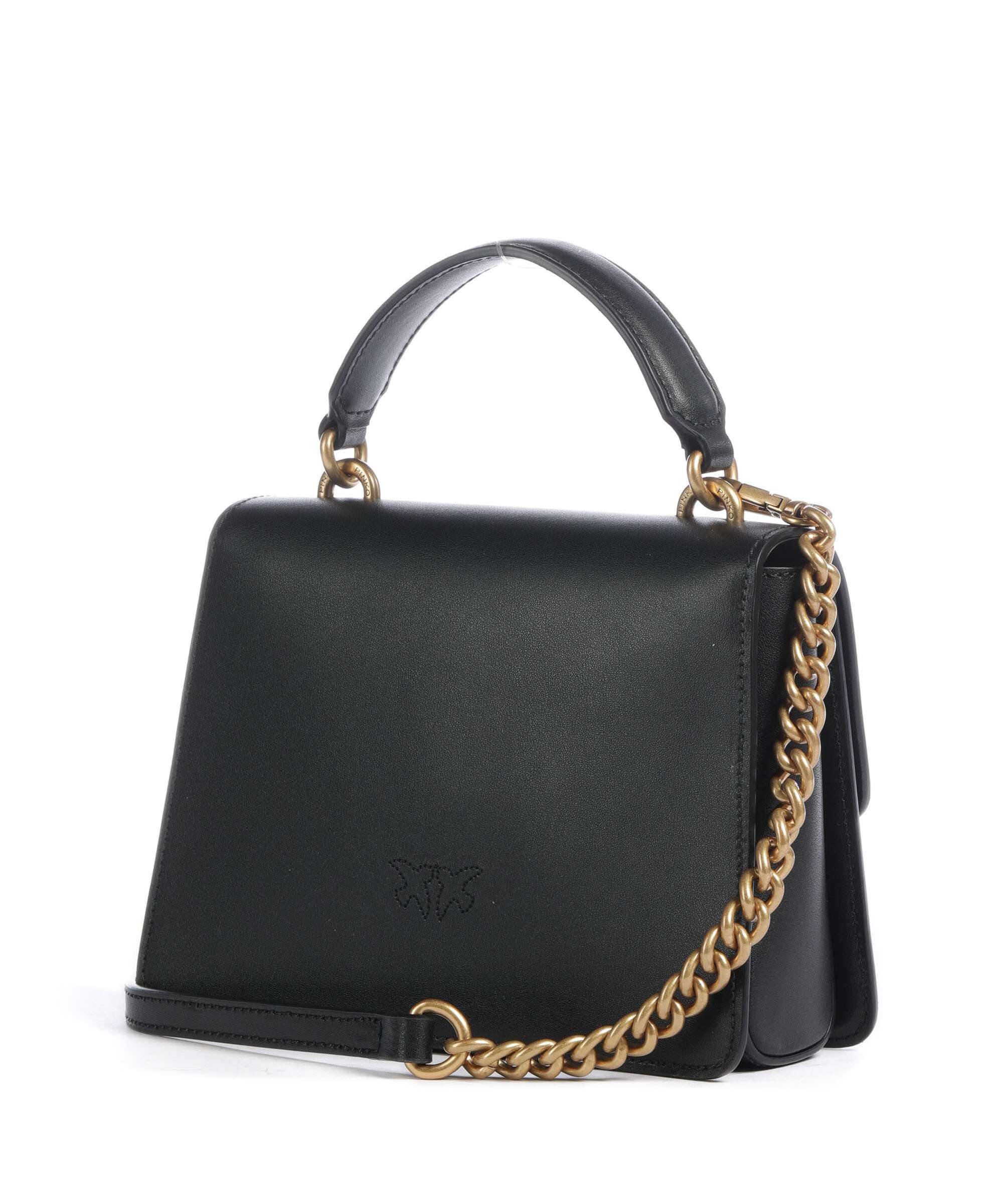 Pinko Love One Mini Handtas nero/antique gold - Image 2