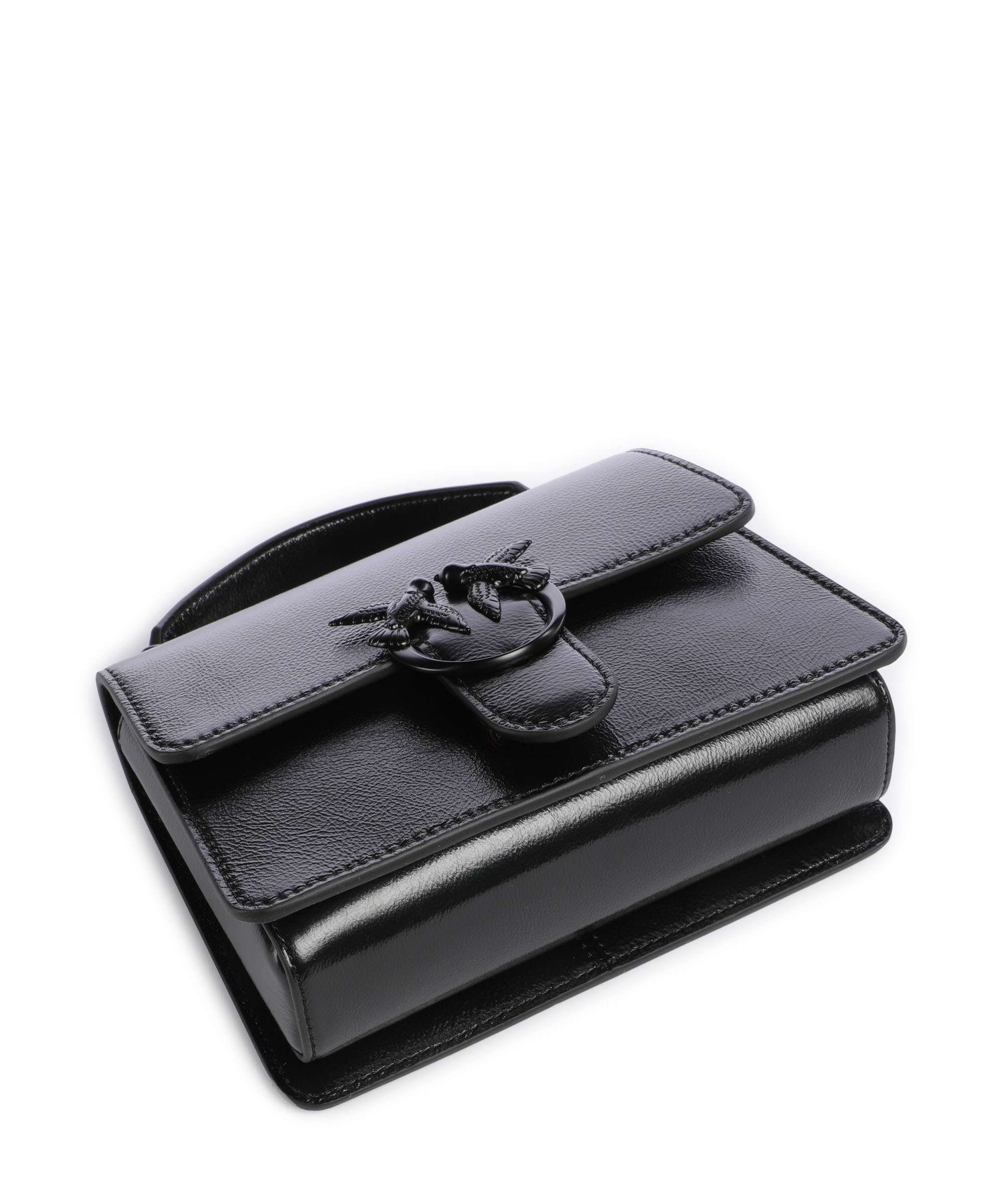 Pinko Love One Mini Handtas nero limousine block color - Image 5