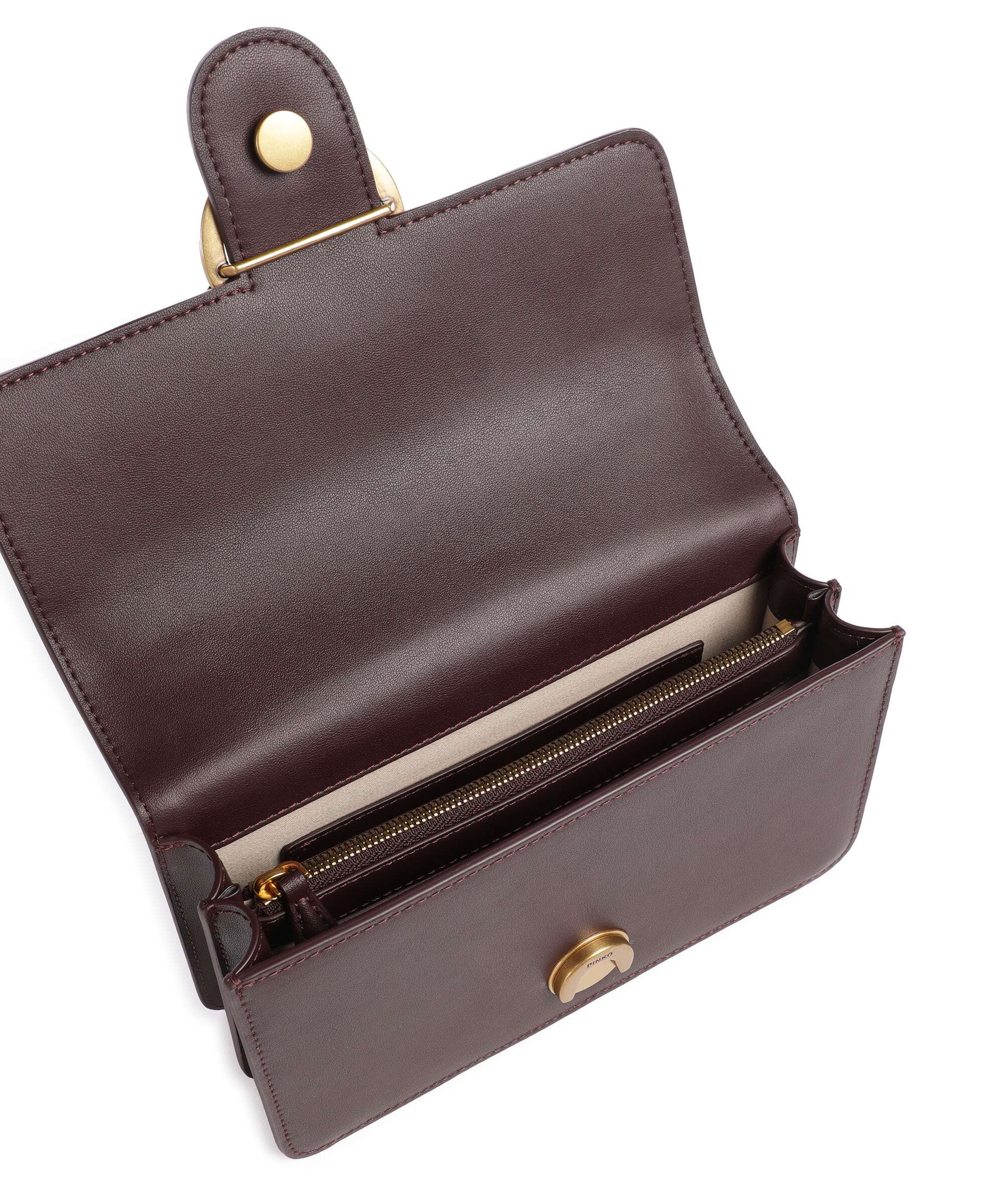 Pinko Love One Mini Schoudertas uva di catawba/antique gold - Image 7
