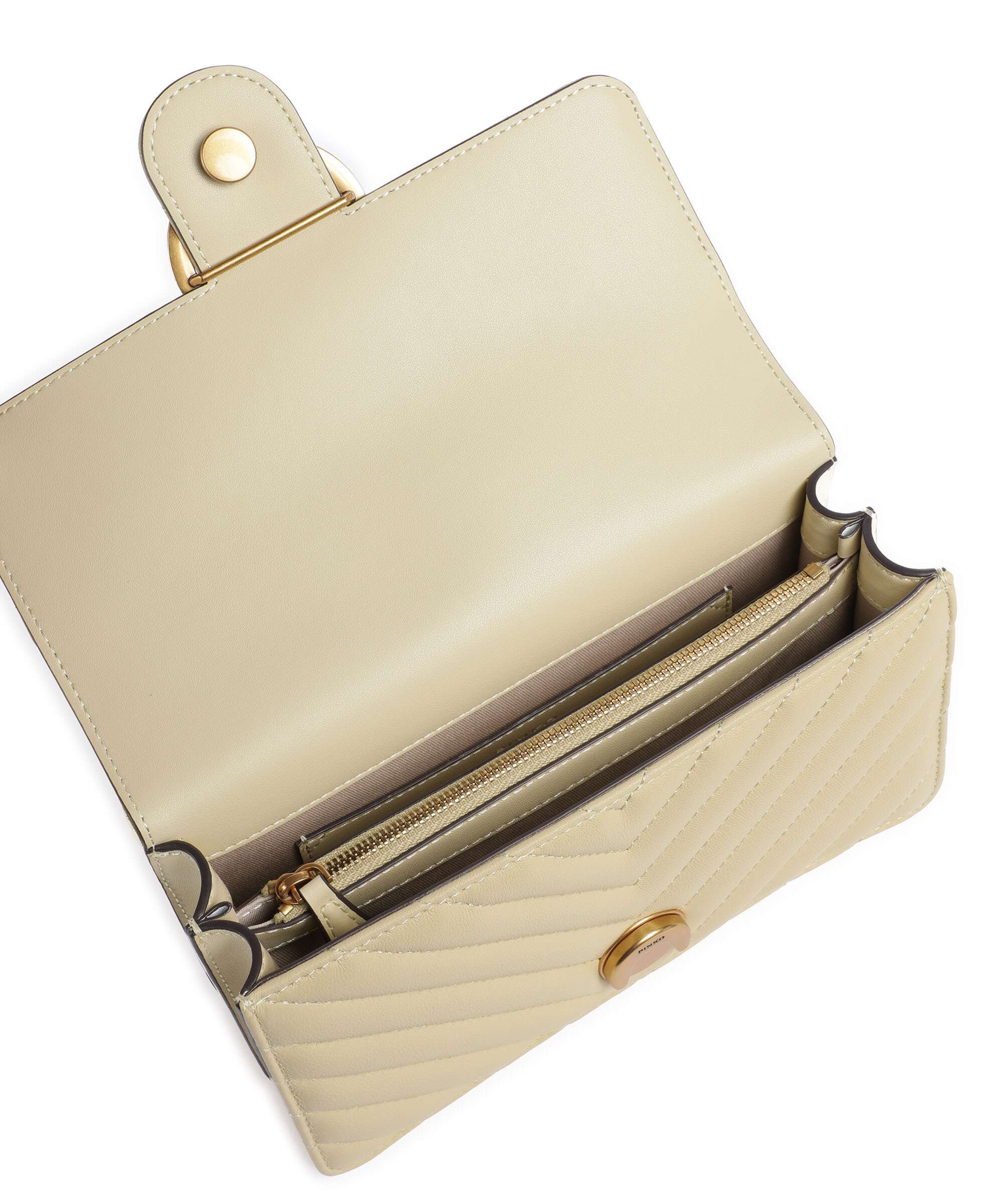 Pinko Love One Mini Schoudertas giallo vaniglia/antique gold - Image 7