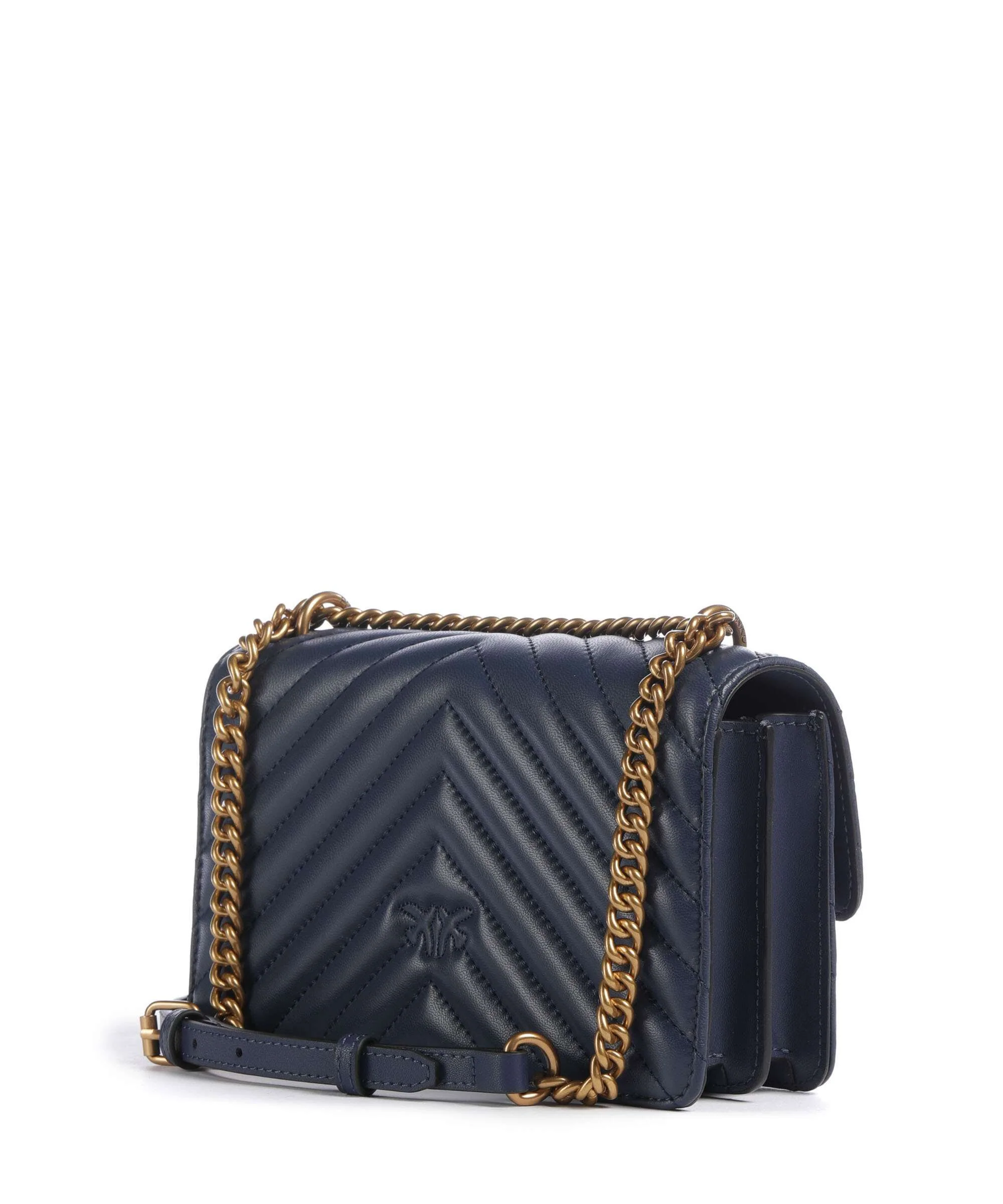 Pinko Love One Mini Schoudertas blu indaco ombroso/antique gold - Image 2