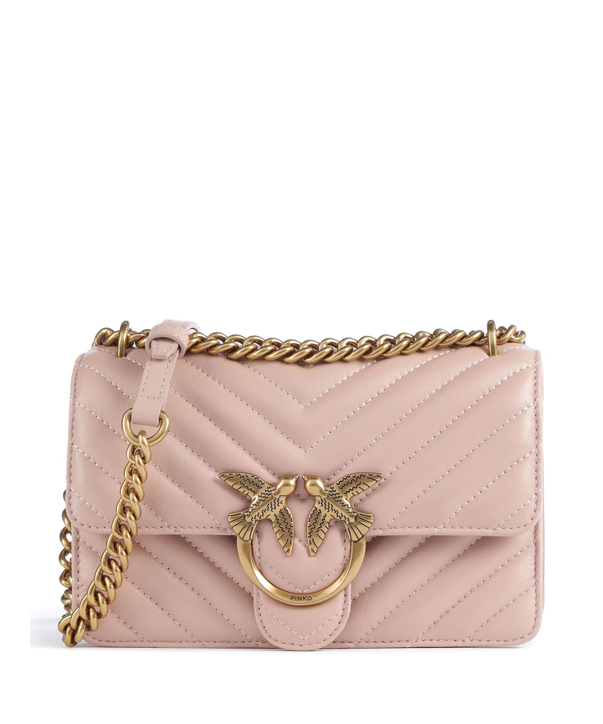 Pinko Love One Mini Schoudertas cipria/antique gold