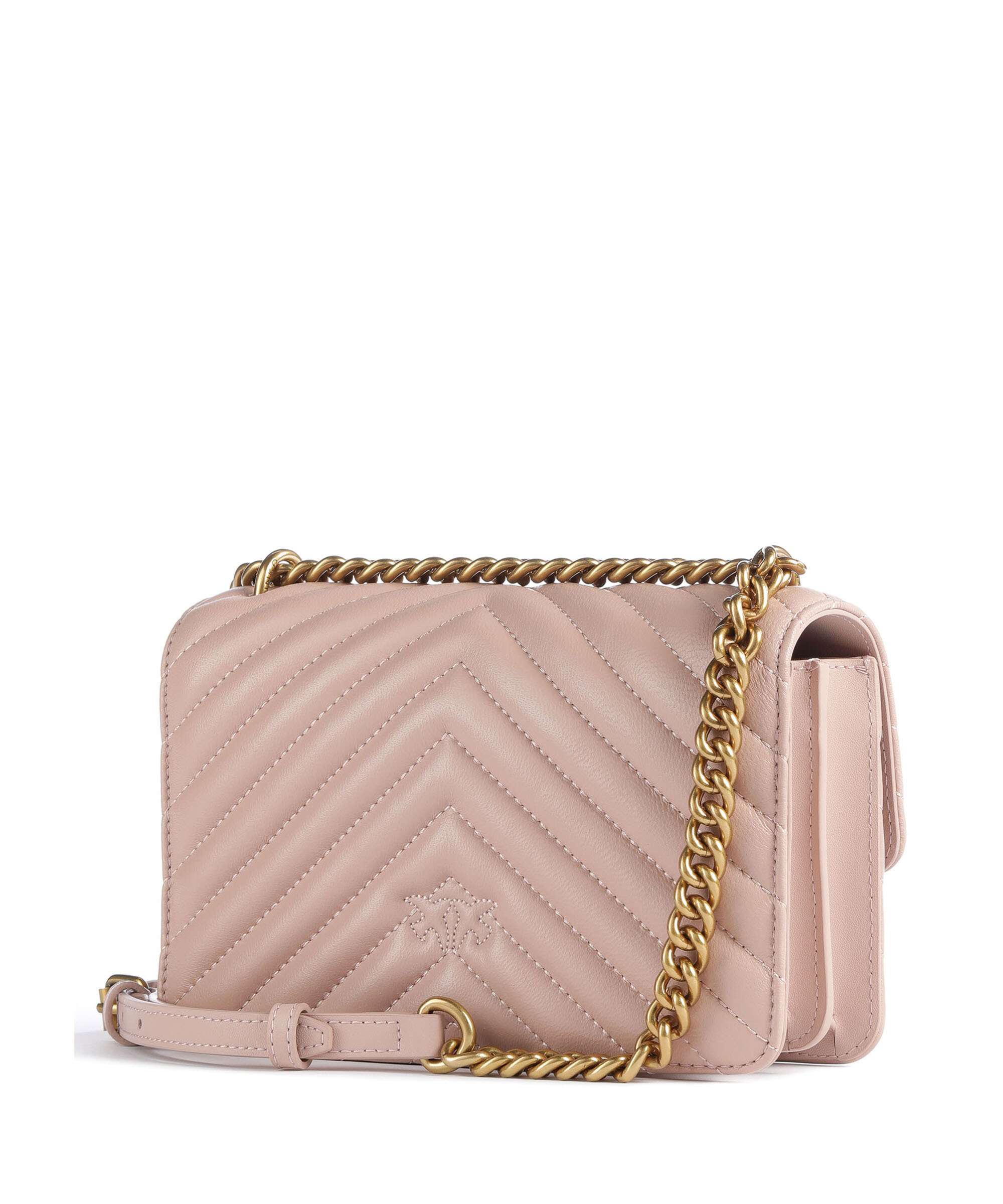 Pinko Love One Mini Schoudertas cipria/antique gold - Image 2