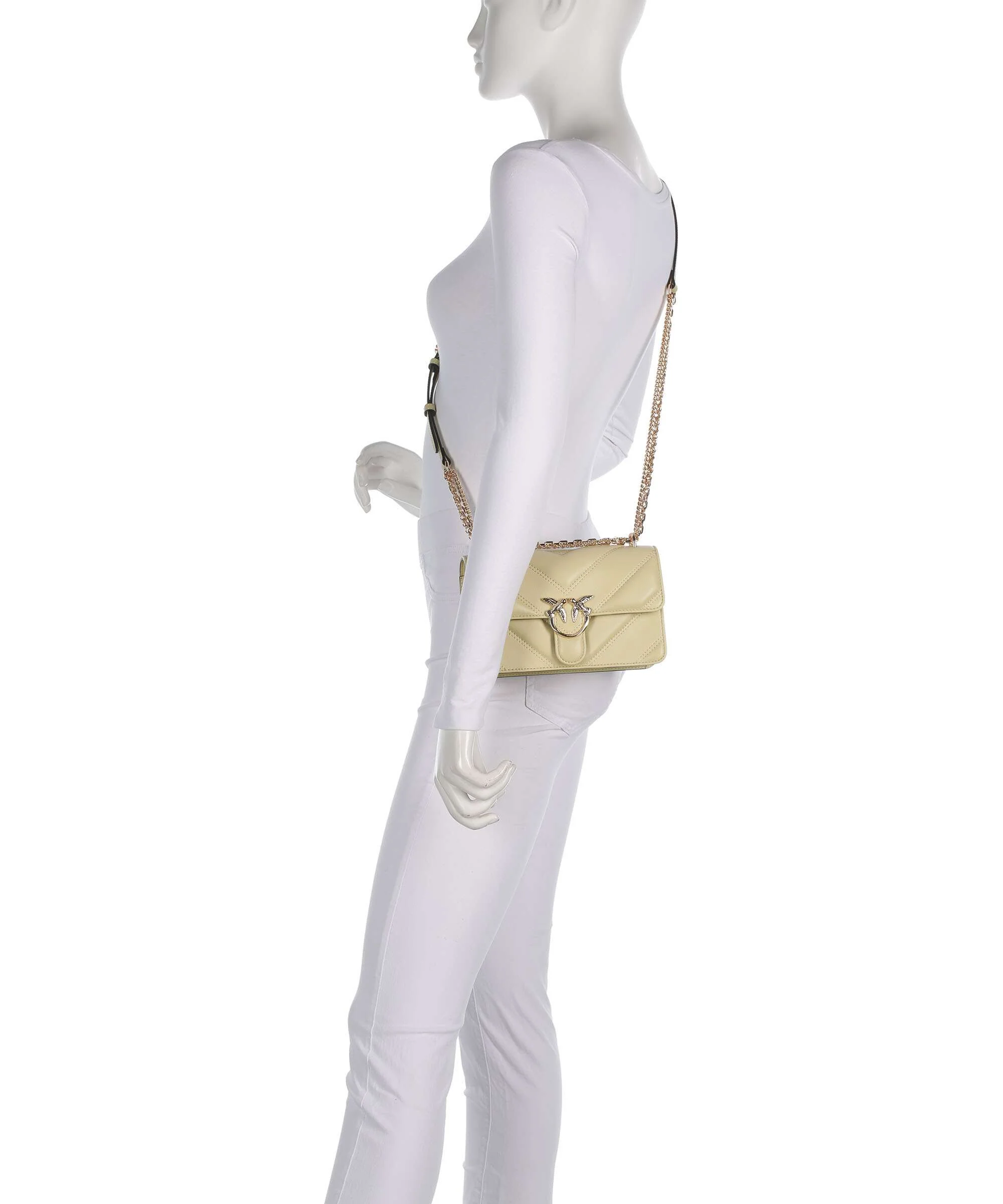 Pinko Love One Mini Schoudertas giallo pastinaca/gold mordore - Image 3