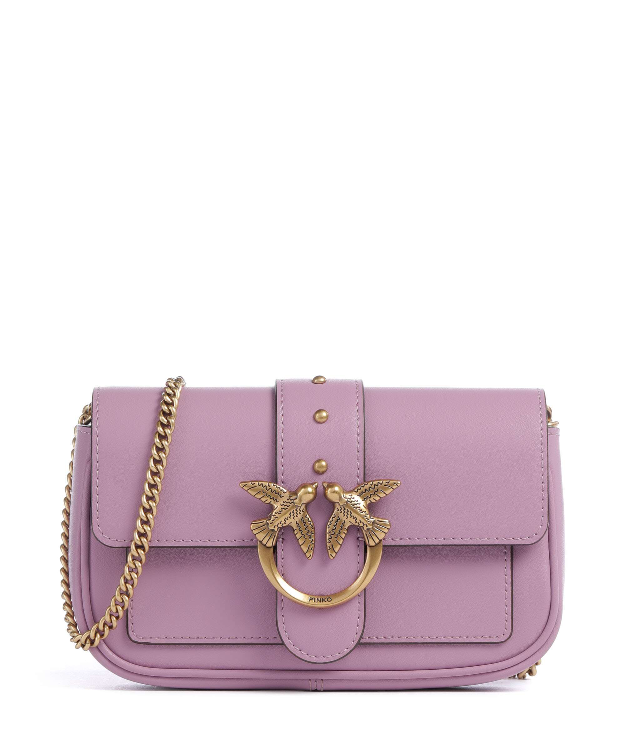 Pinko Love One Pocket Crossbody tas lilla/antique gold
