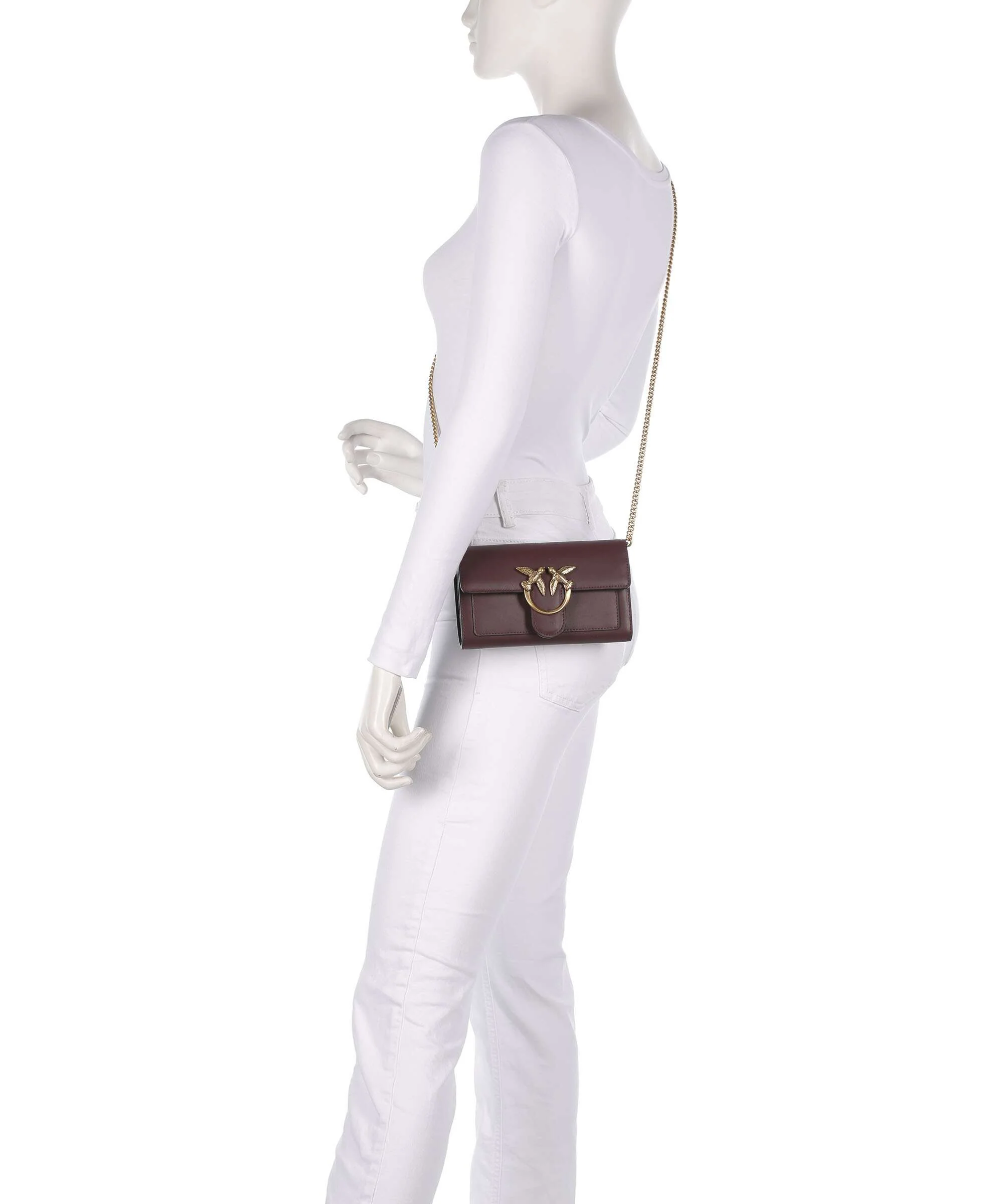 Pinko Love One Portemonnee cioccolato amaro/antique gold - Image 3