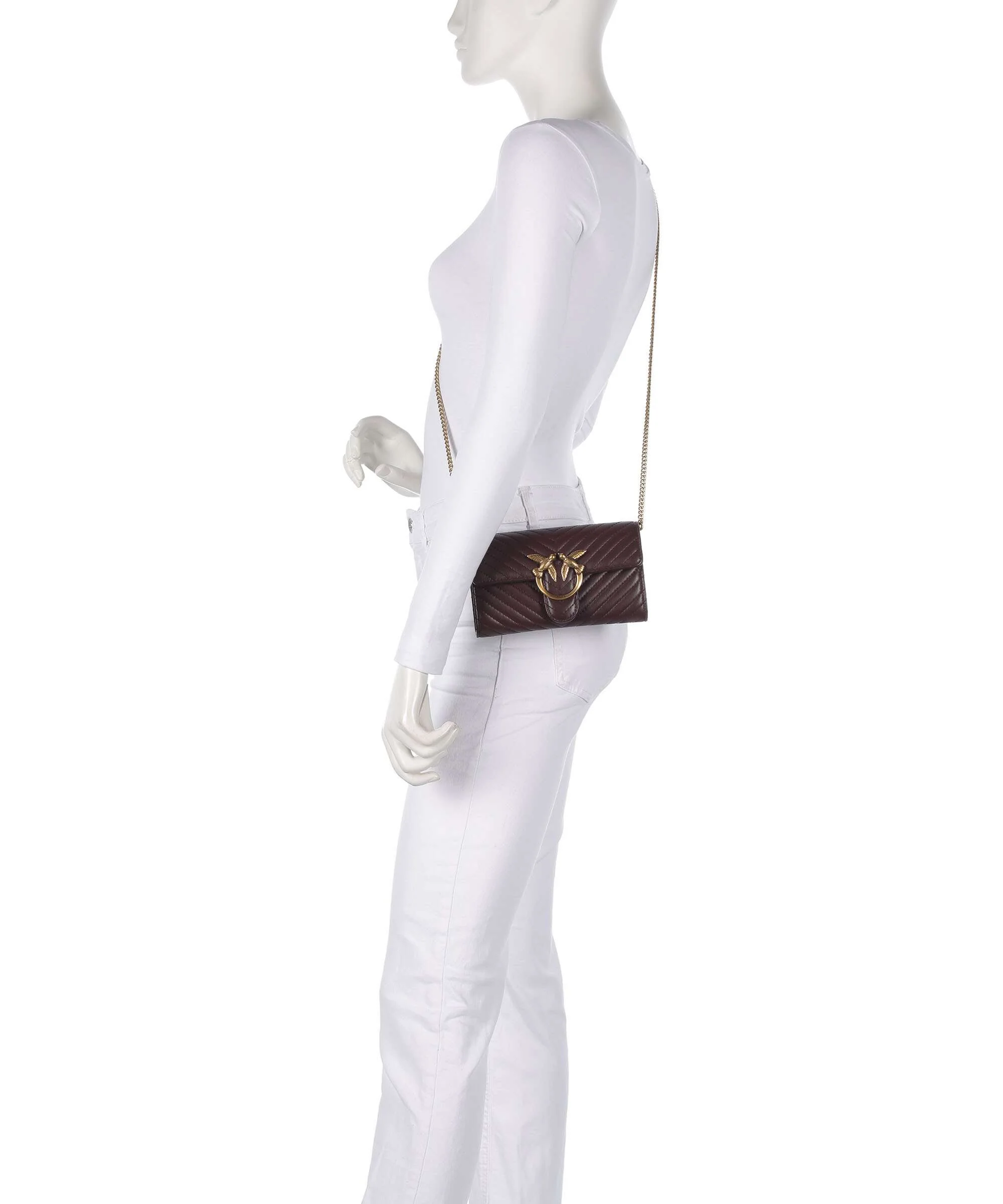 Pinko Love One Portemonnee uva di catawba/antique gold - Image 3