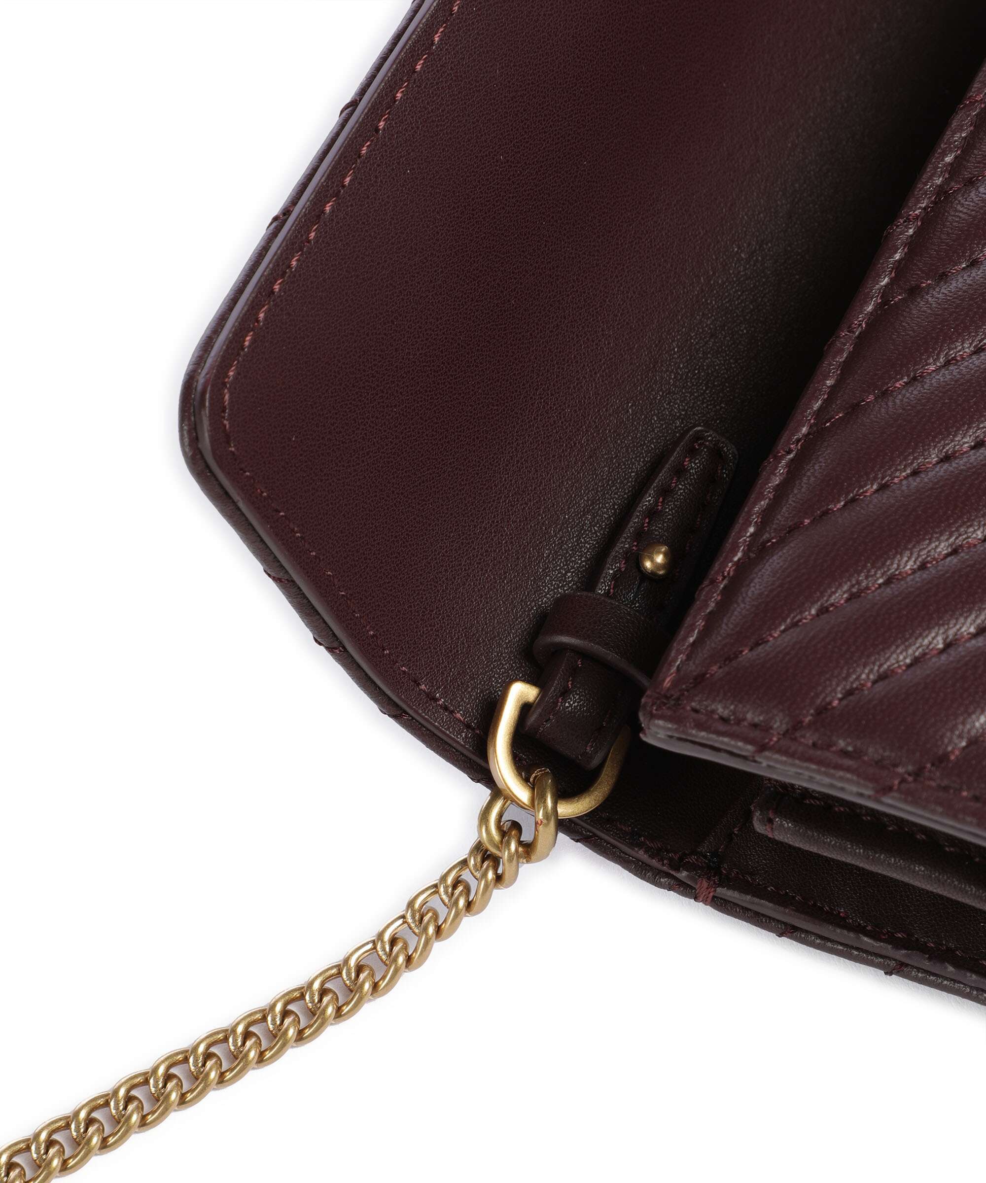 Pinko Love One Portemonnee uva di catawba/antique gold - Image 4