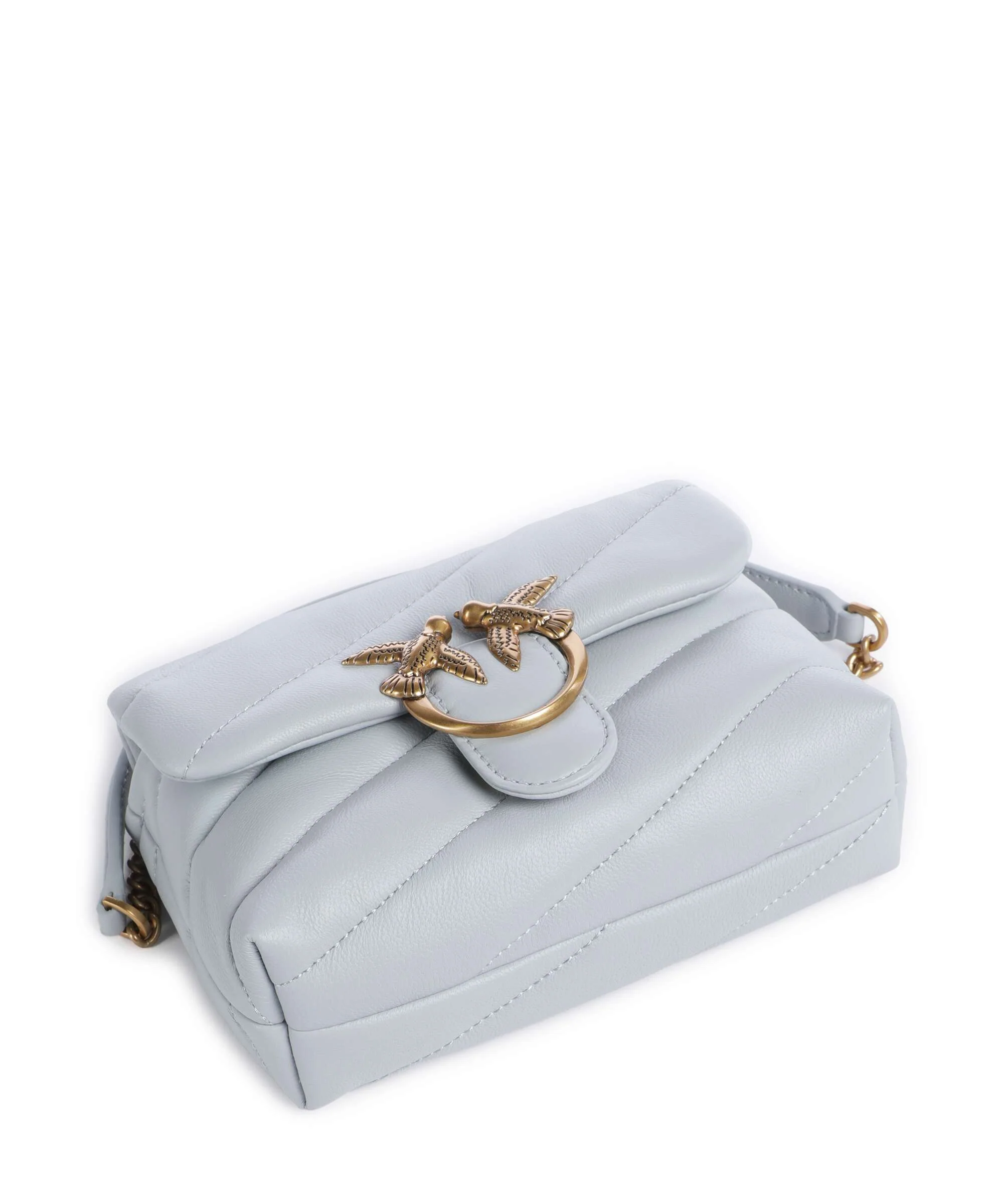 Pinko Love Puff Baby Schoudertas azzurro celeste/antique gold - Image 5