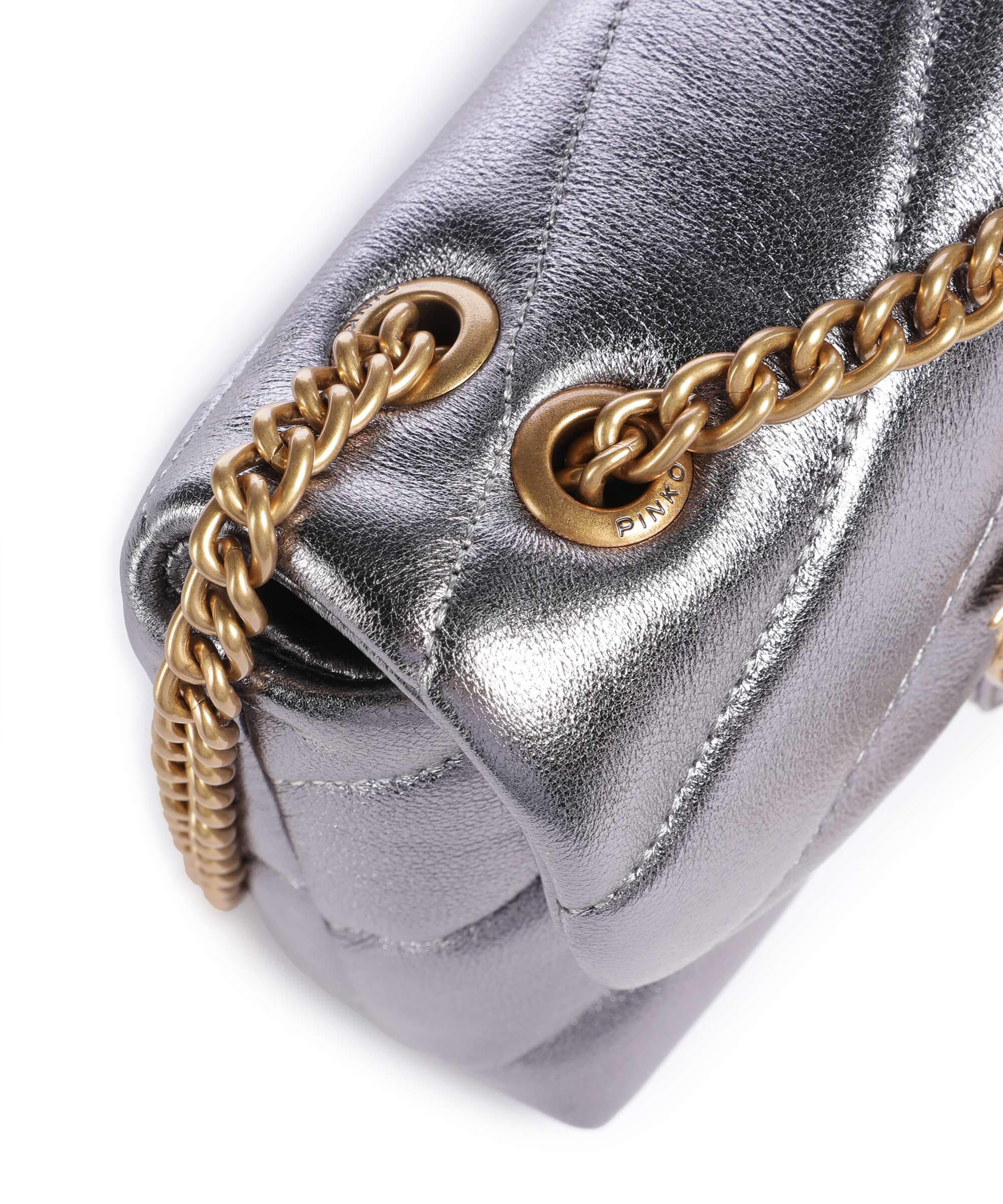 Pinko Love Puff Baby Schoudertas antracite/antique gold - Image 5