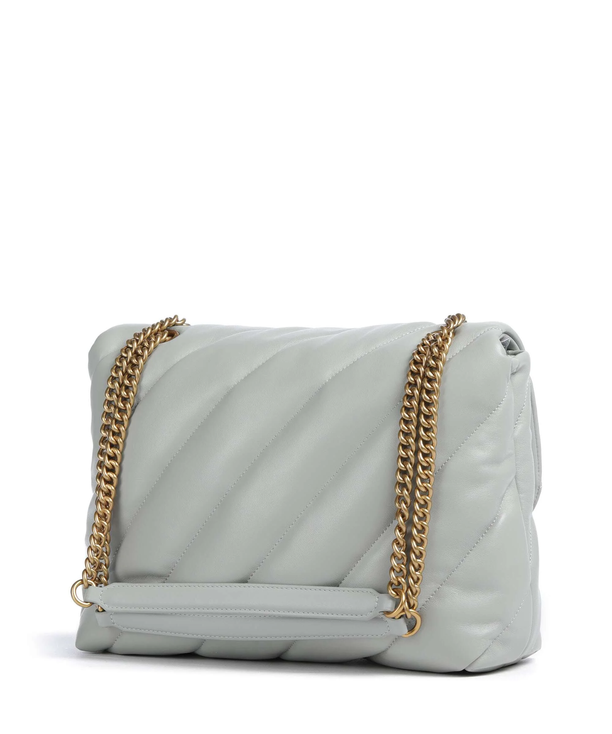 Pinko Love Puff Big Schoudertas grigio perla/antique gold - Image 2