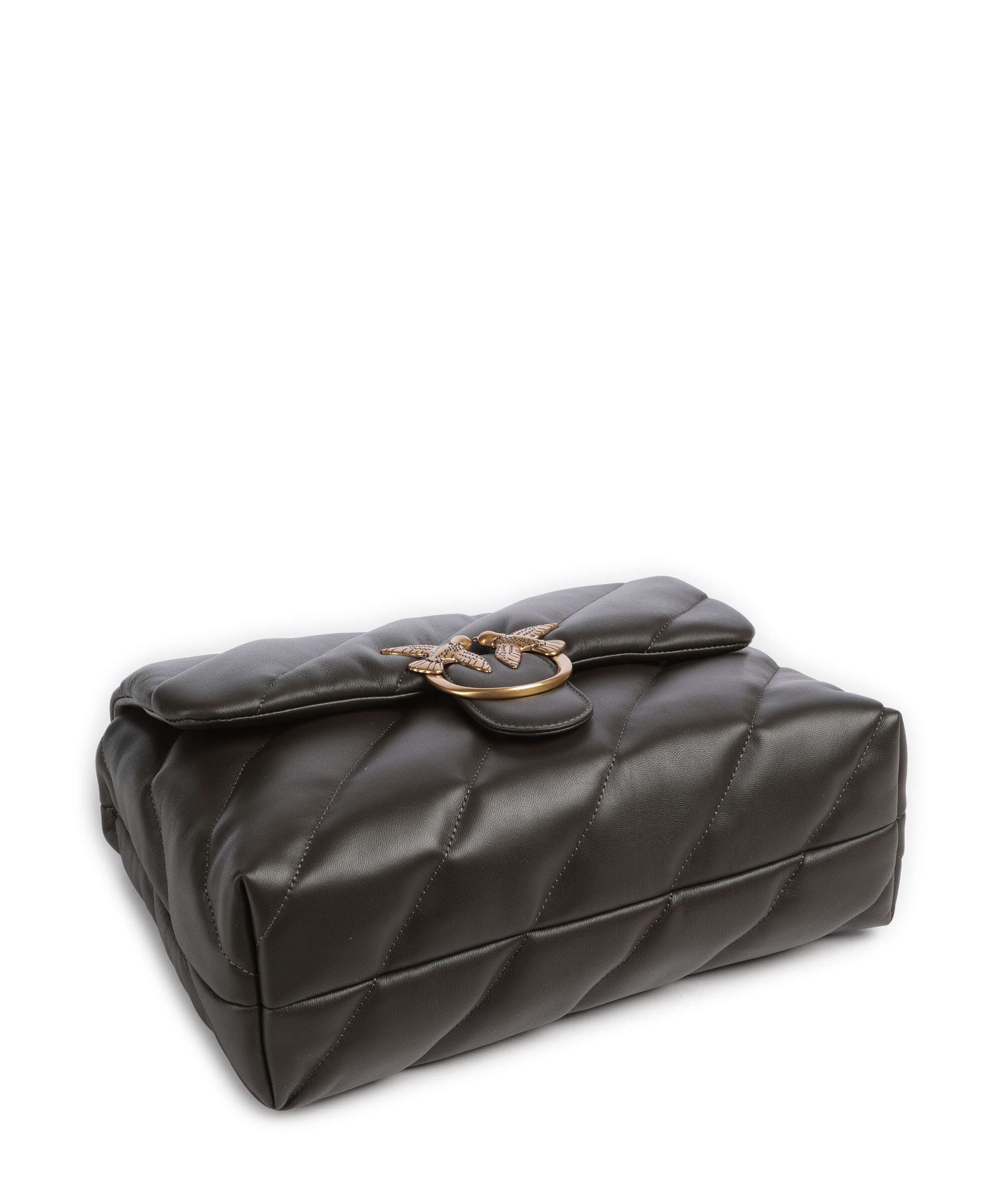 Pinko Love Puff Big Schoudertas verde fango/antique gold - Image 4