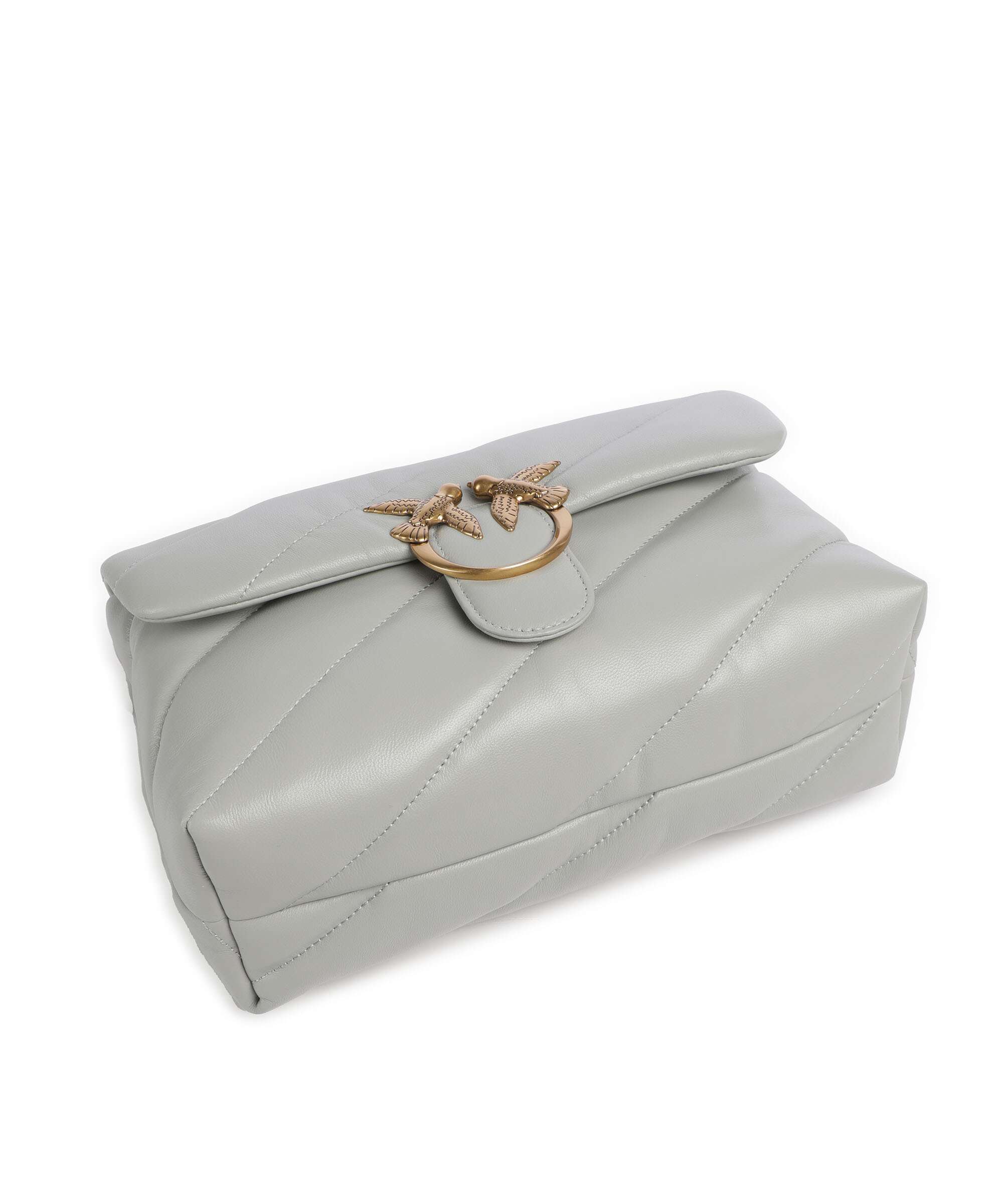 Pinko Love Puff Classic Schoudertas grigio perla/antique gold - Image 5