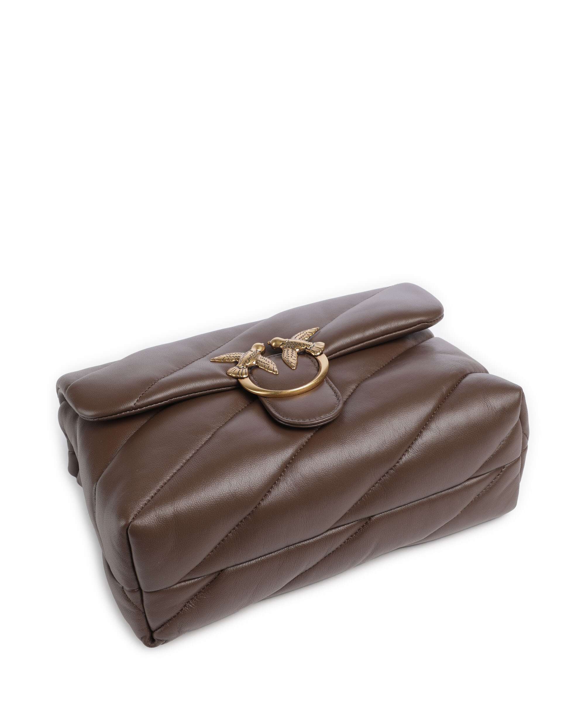 Pinko Love Puff Classic Schoudertas marrone castano/antique gold - Image 6