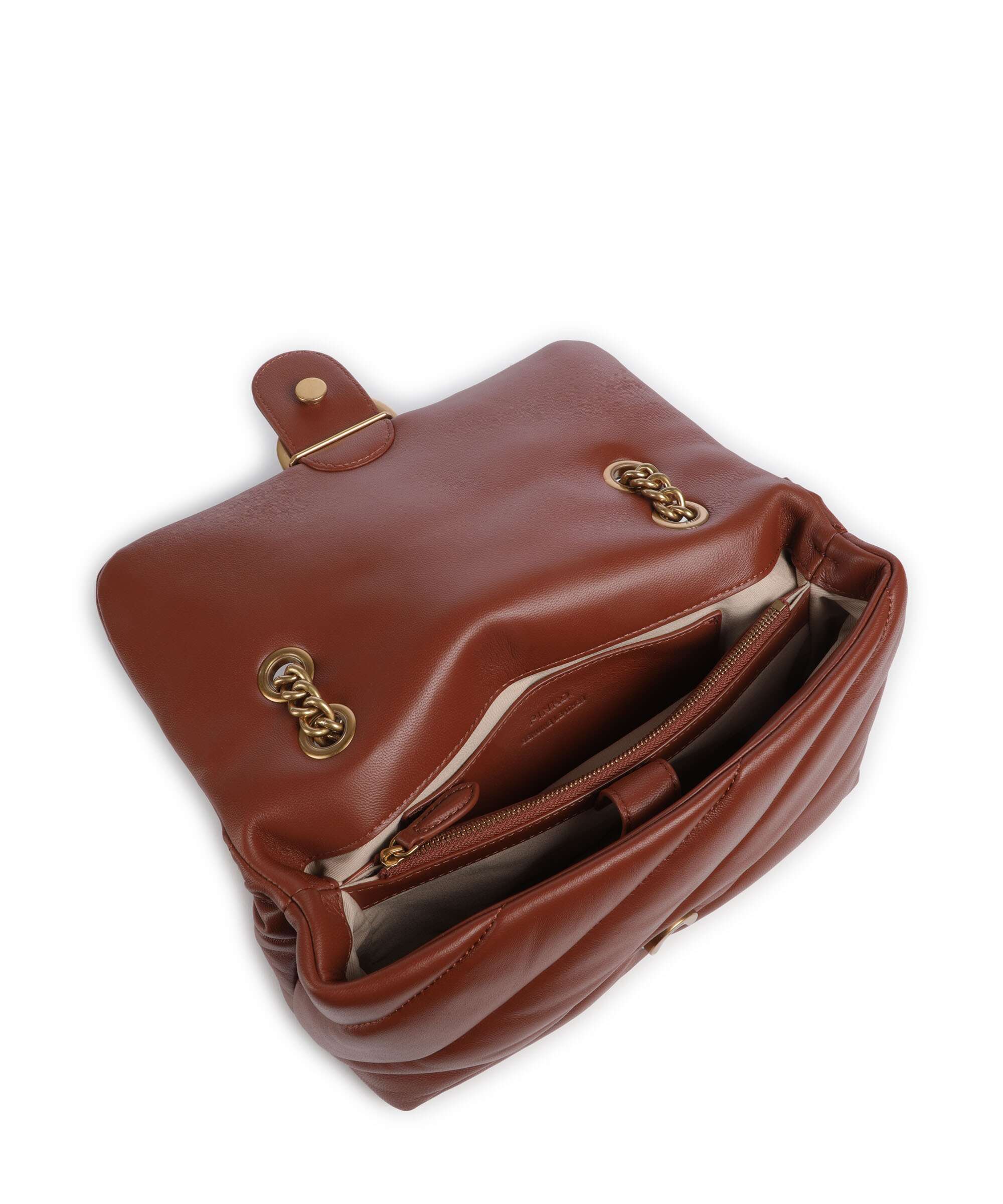 Pinko Love Puff Classic Schoudertas arabo/antique gold - Image 5