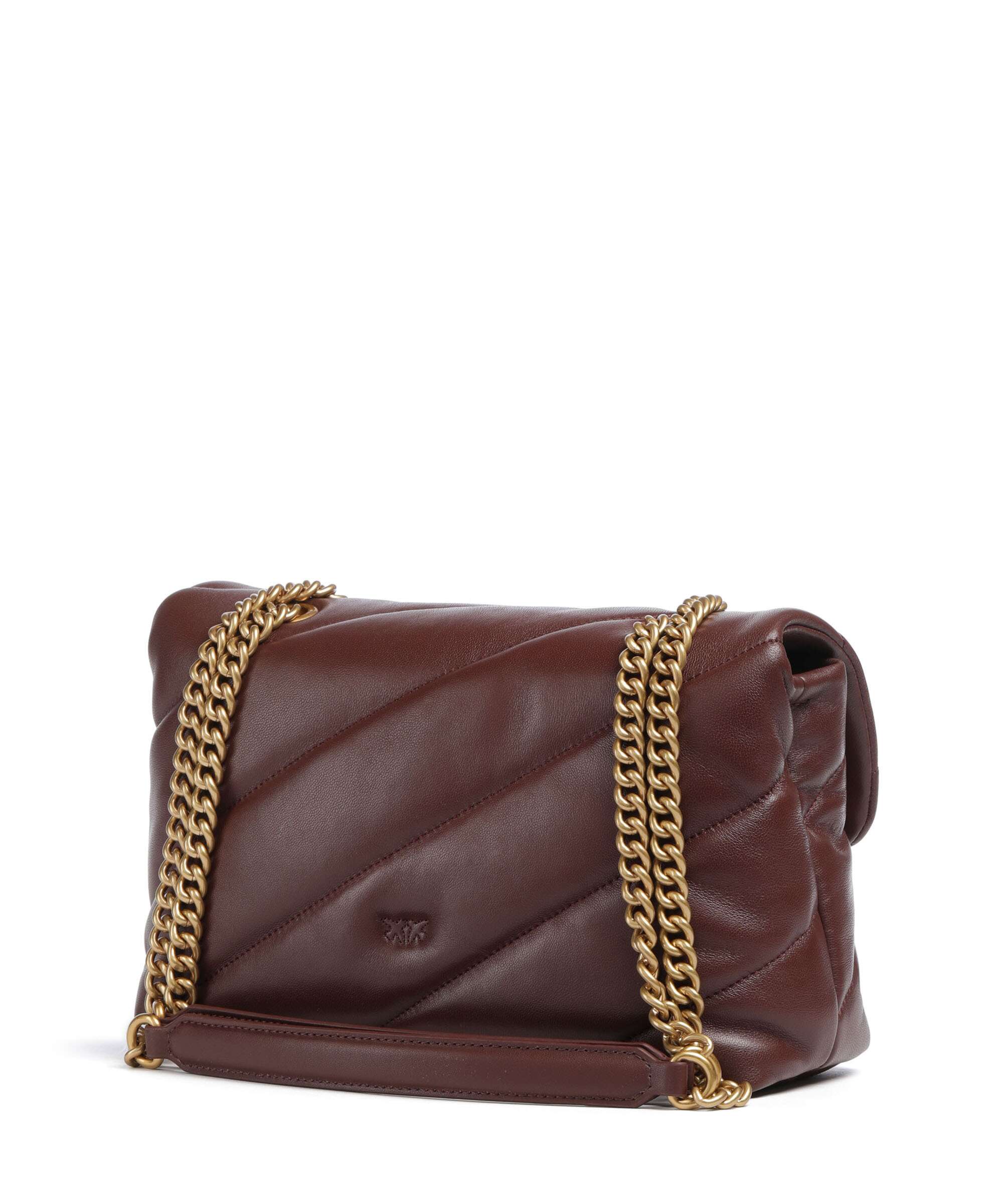 Pinko Love Puff Classic Schoudertas rosso vino/antique gold - Image 2