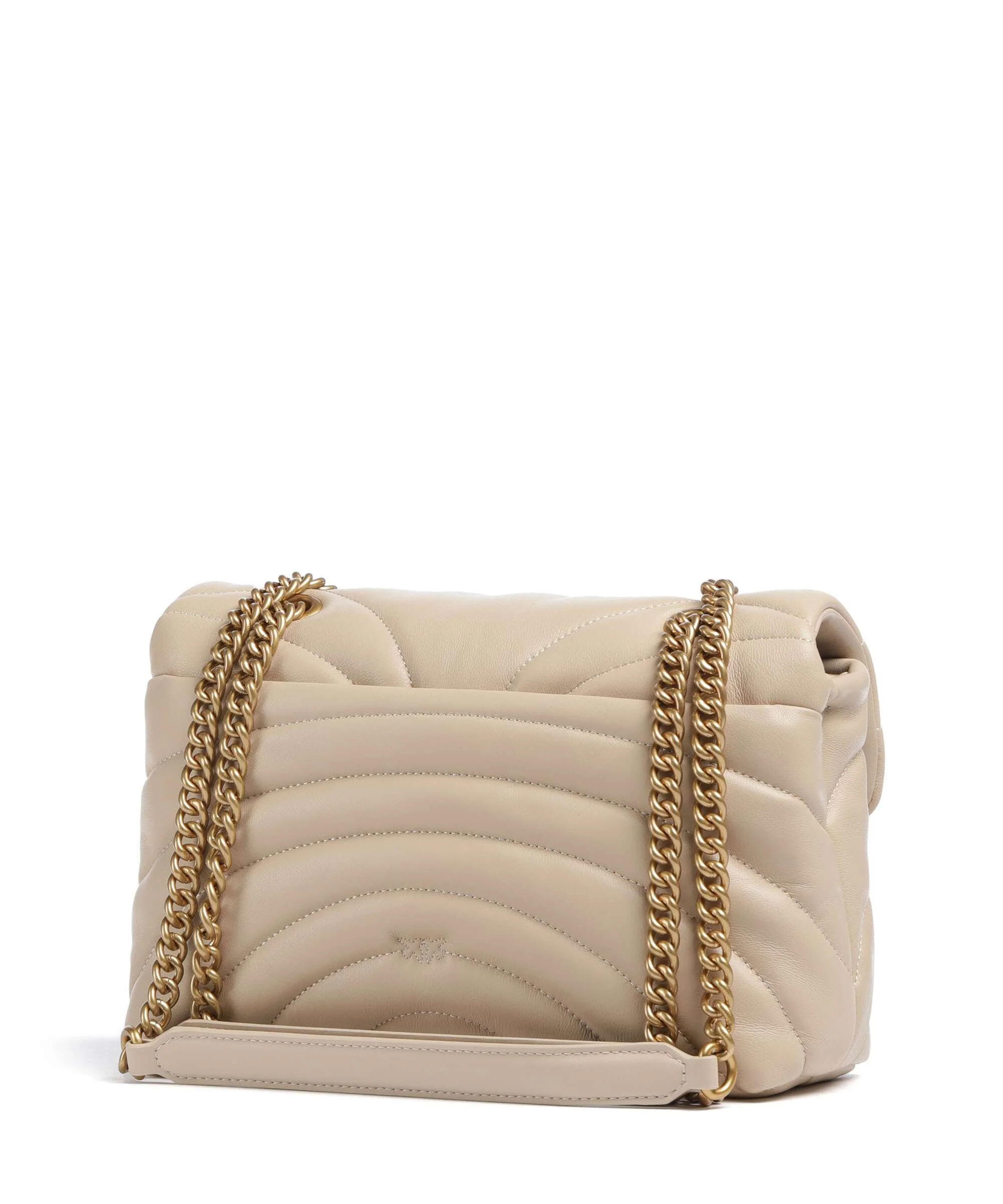 Pinko Love Puff Classic Schoudertas beige/grigio fumo/antique gold - Image 2