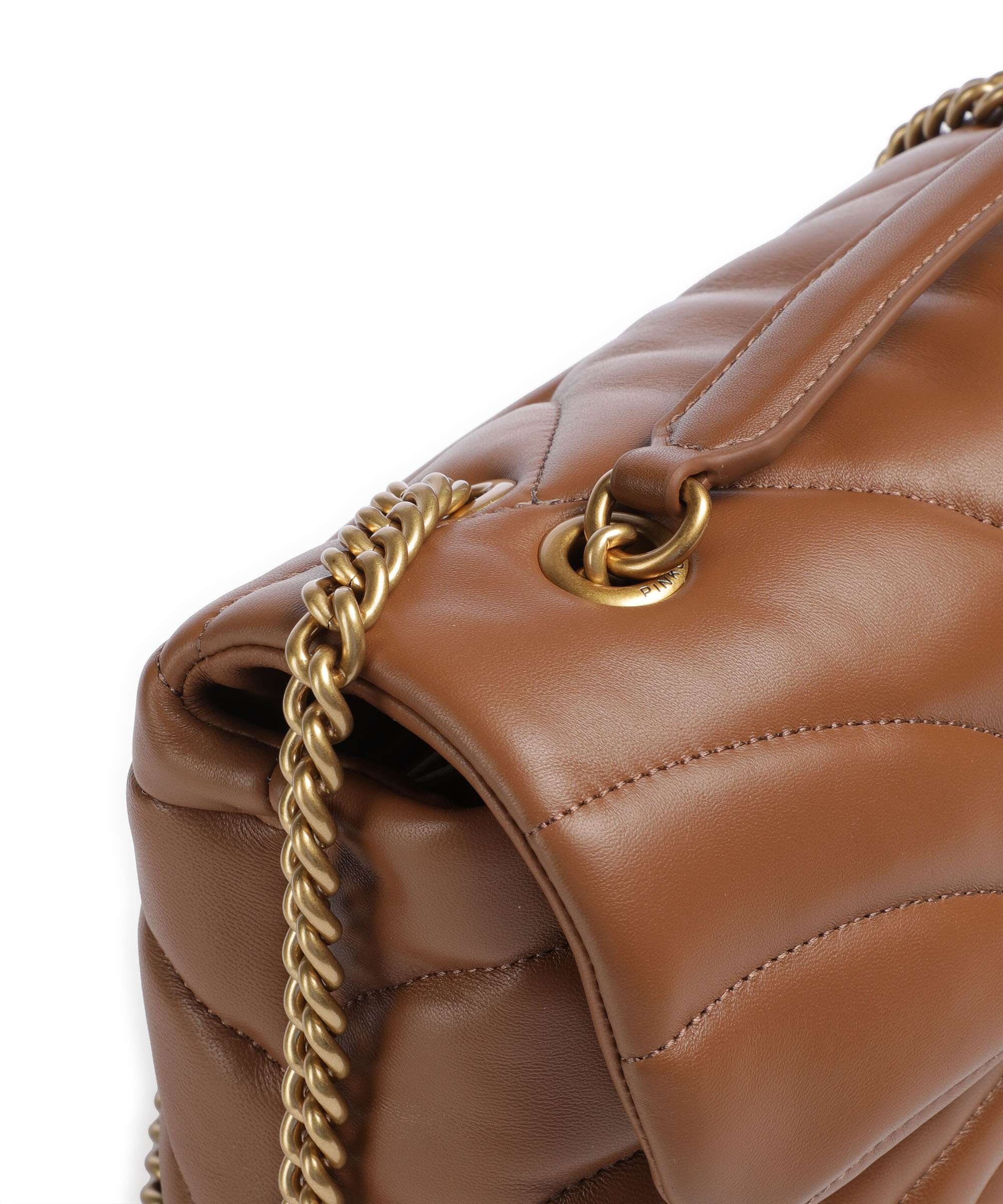 Pinko Love Puff Classic Schoudertas marrone/leone/antique gold - Image 5