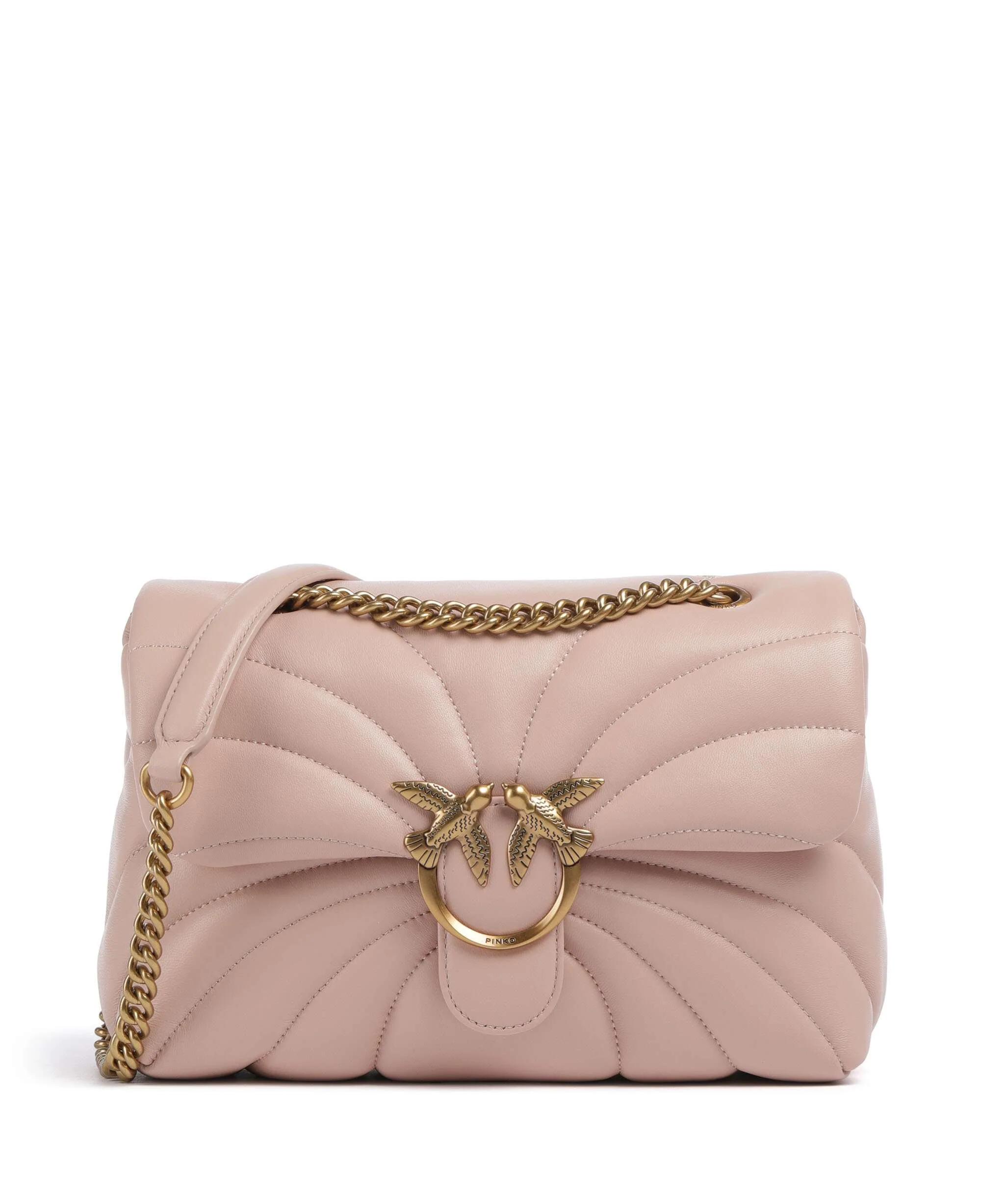 Pinko Love Puff Classic Schoudertas cipria/antique gold