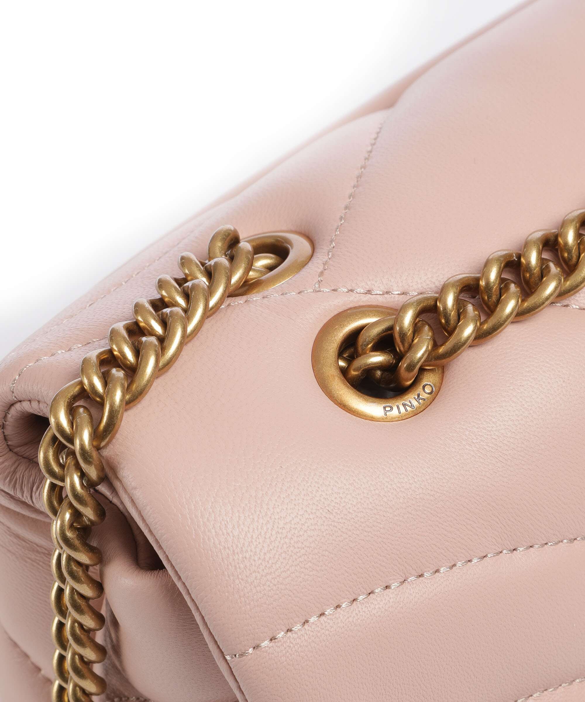 Pinko Love Puff Classic Schoudertas cipria/antique gold - Image 5