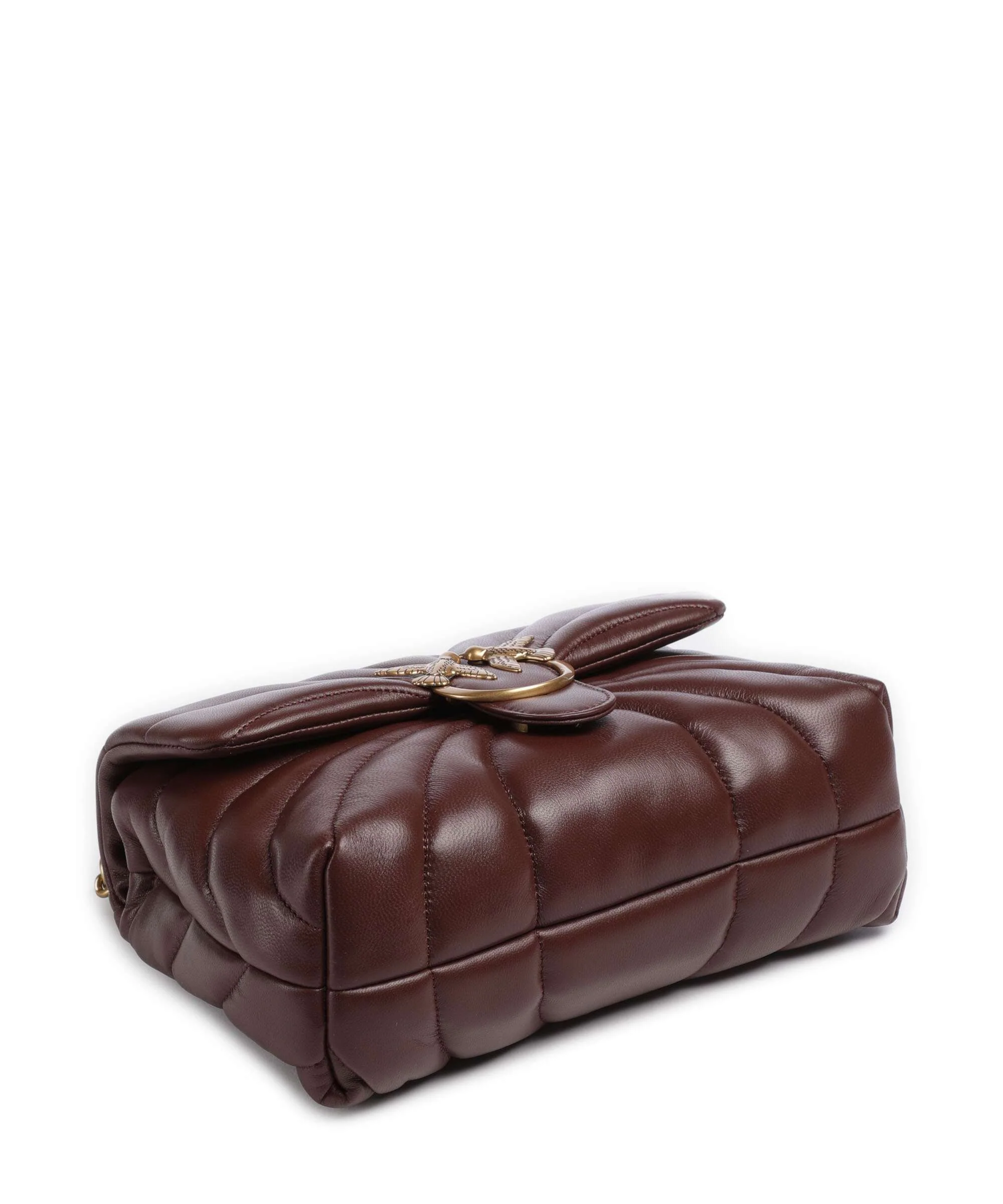 Pinko Love Puff Classic Schoudertas burgundy wine/antique gold - Image 6