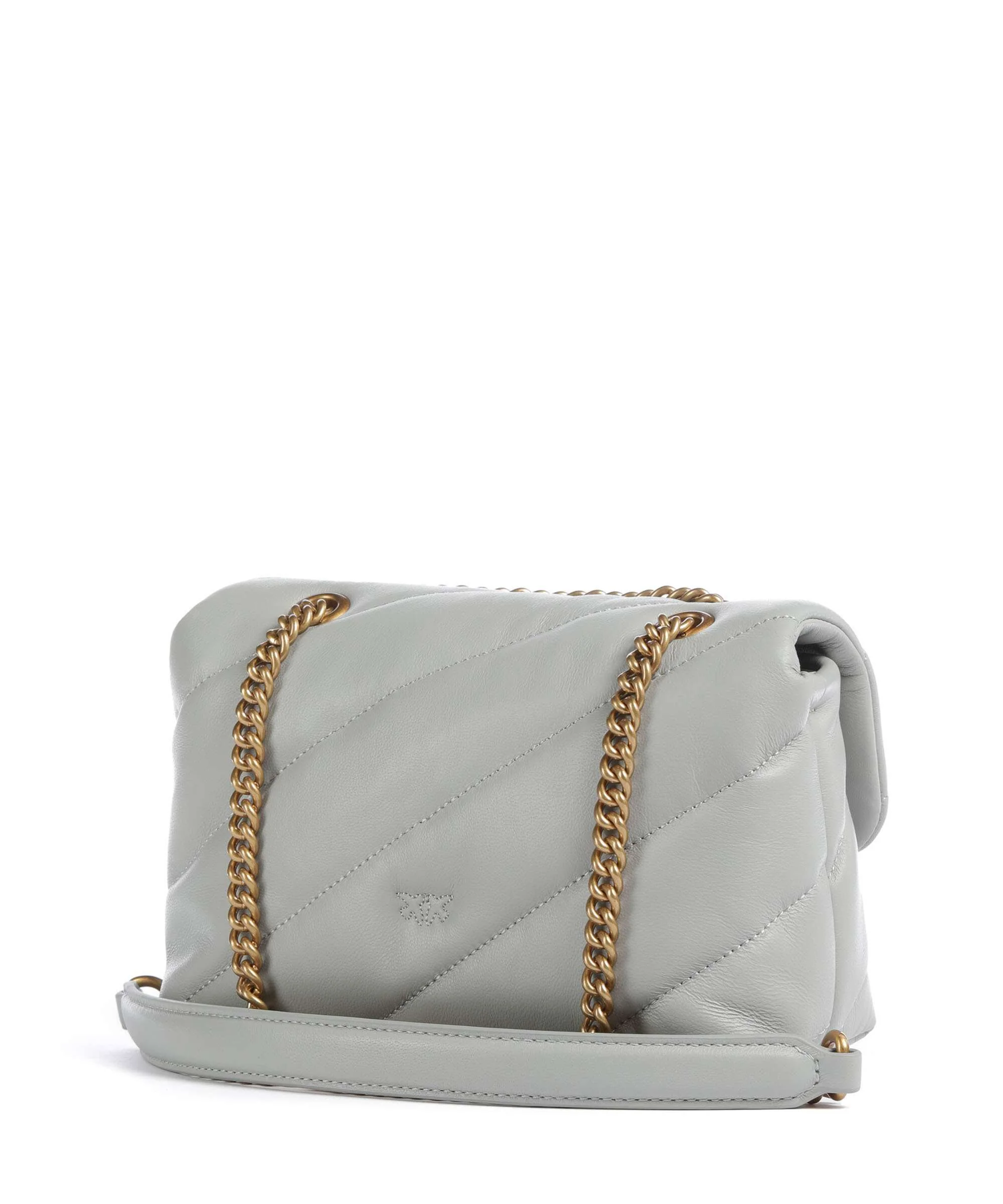 Pinko Love Puff Mini Schoudertas grigio perla/antique gold - Image 2