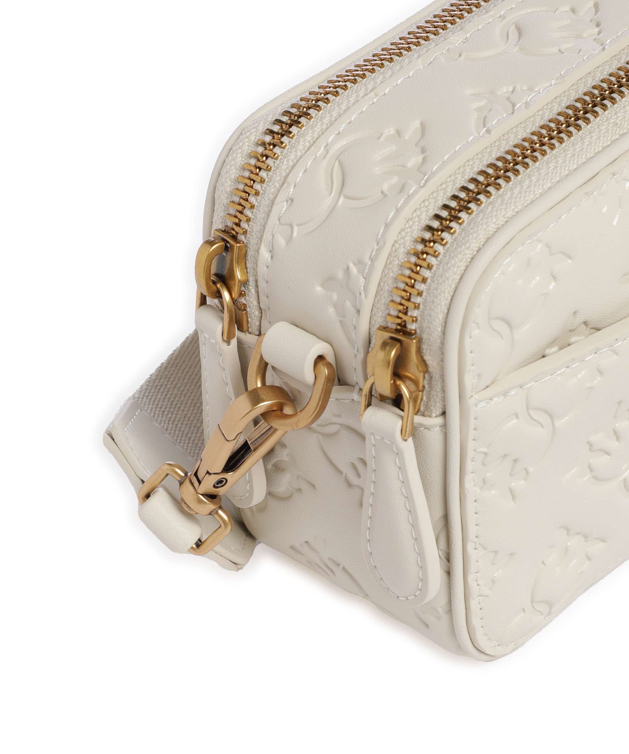 Pinko Mini Crossbody tas bianco seta/antique gold - Image 4