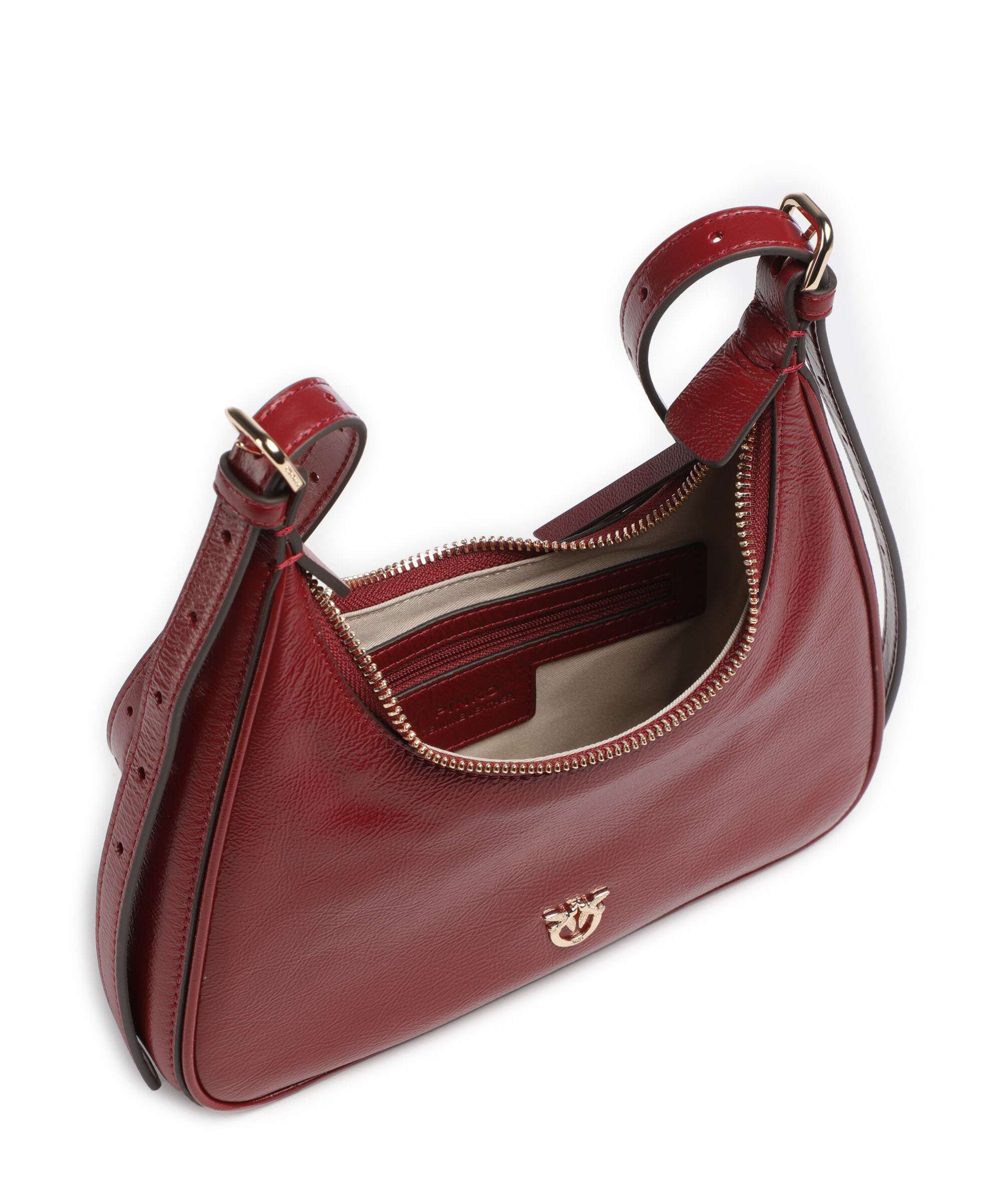 Pinko Miss Pinko Mini Schoudertas rosso scuro/gold mordore - Image 5
