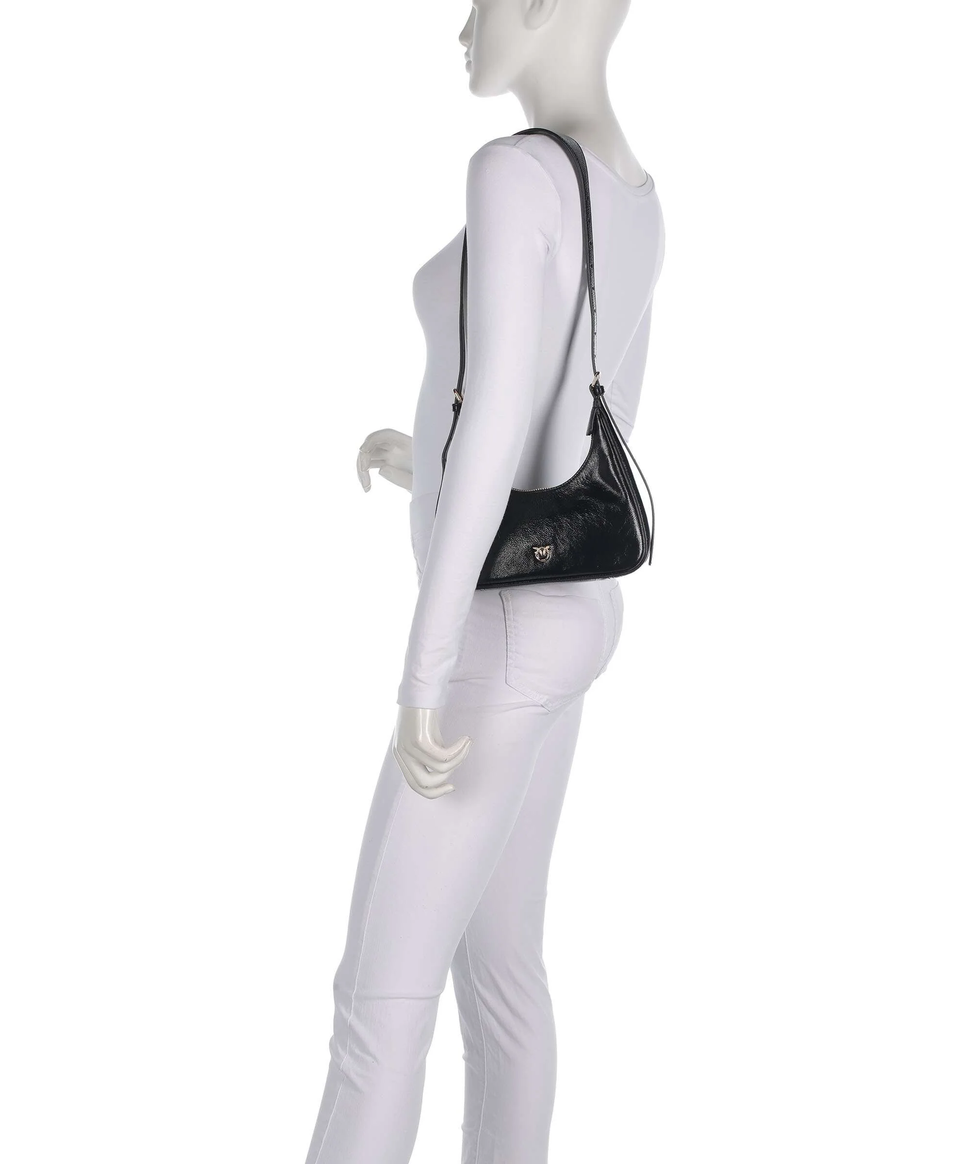 Pinko Miss Pinko Mini Schoudertas nero limousine/oro - Image 3