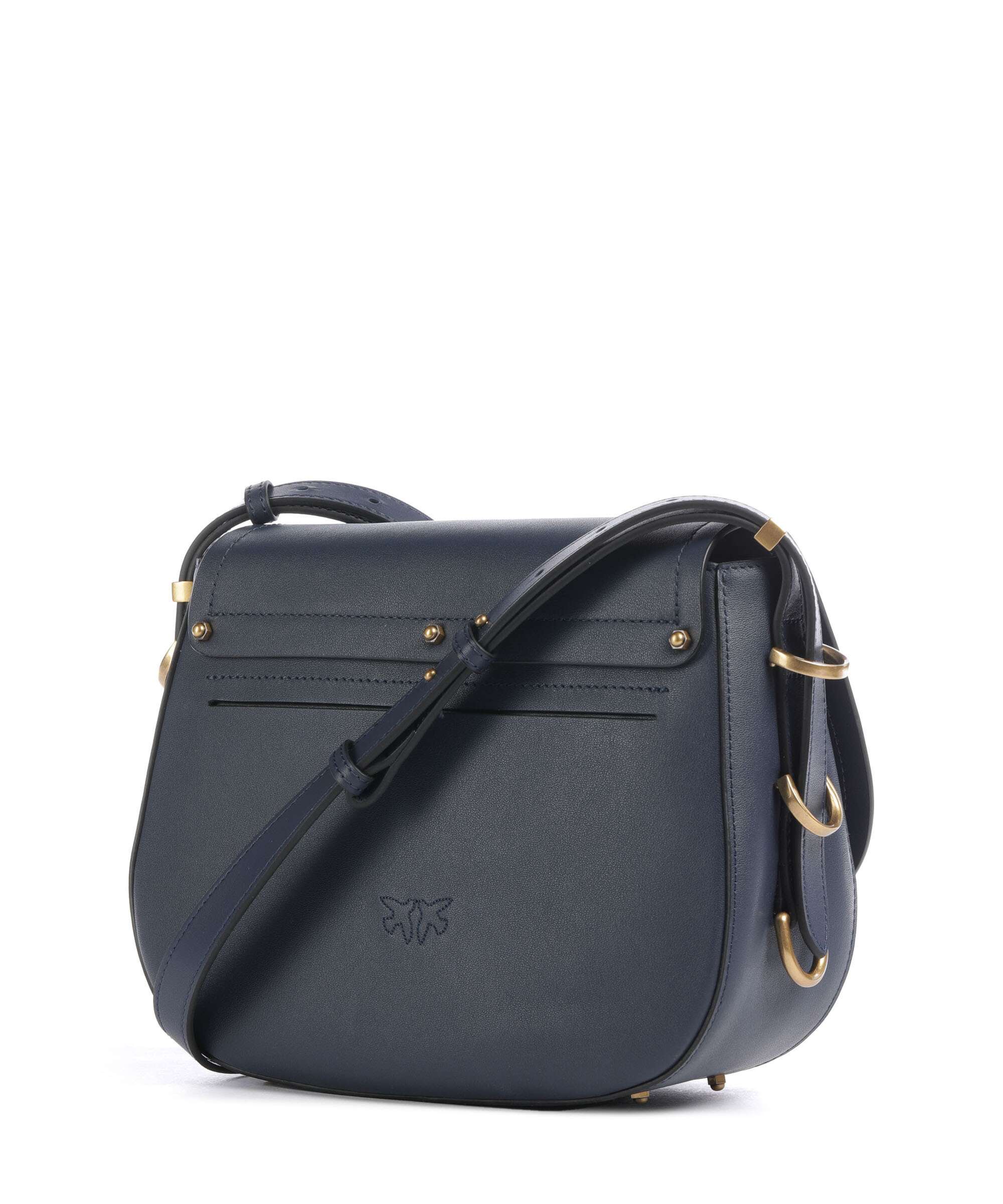 Pinko Saddle Classic Crossbody tas blu indaco ombroso/antique gold - Image 2