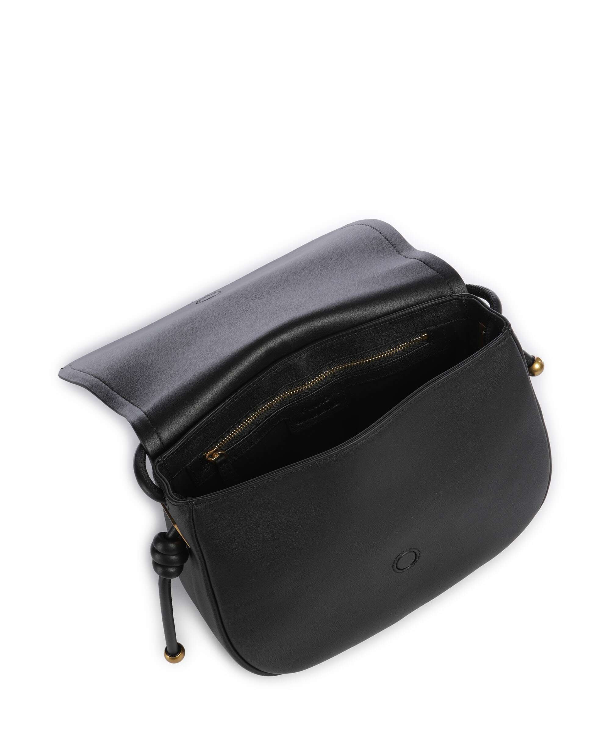 Pinko Saddle Classic Crossbody tas nero/antique gold - Image 6