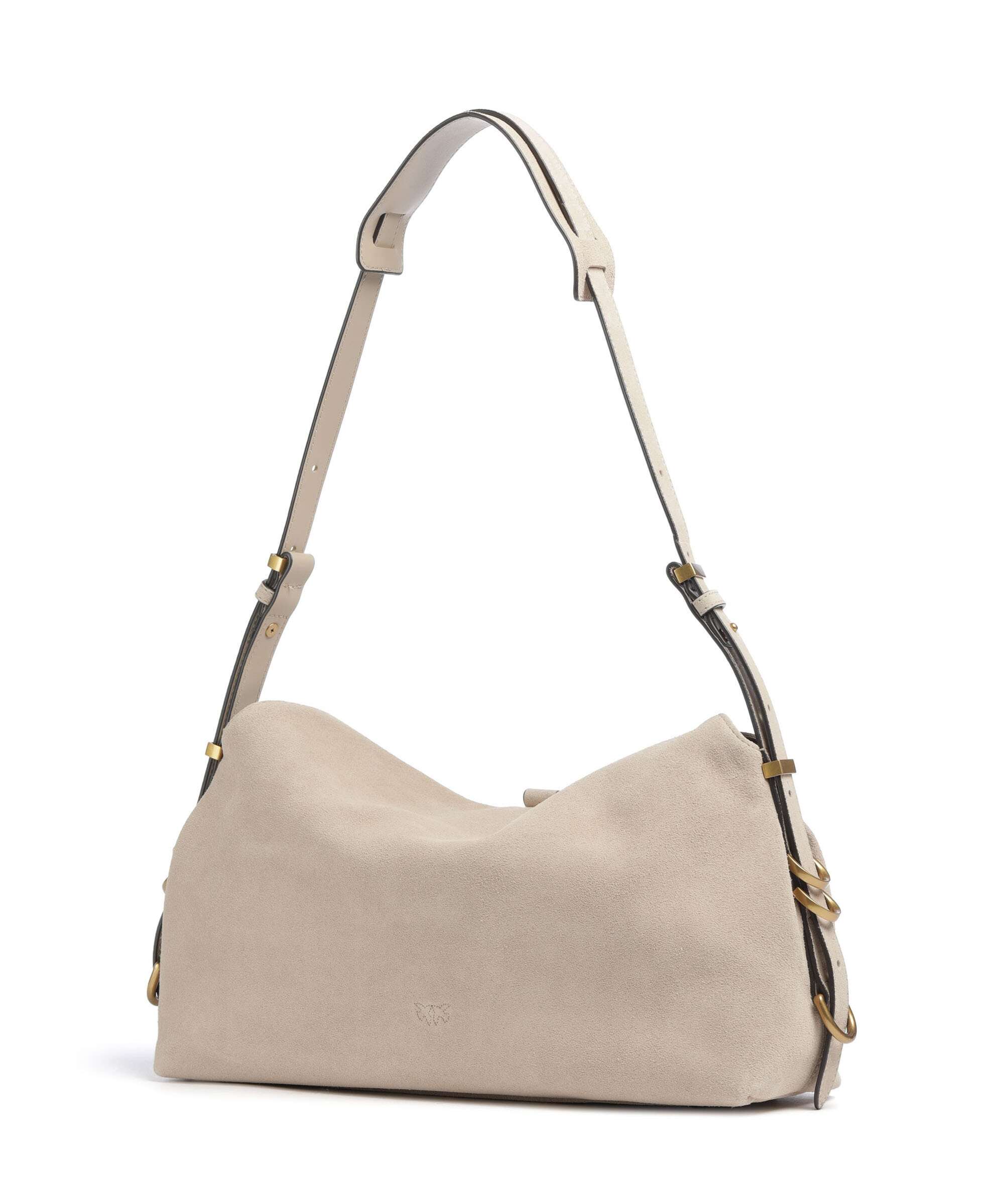 Pinko Saddle Classic Hobo tas beige/grigio fumo/antique gold - Image 2