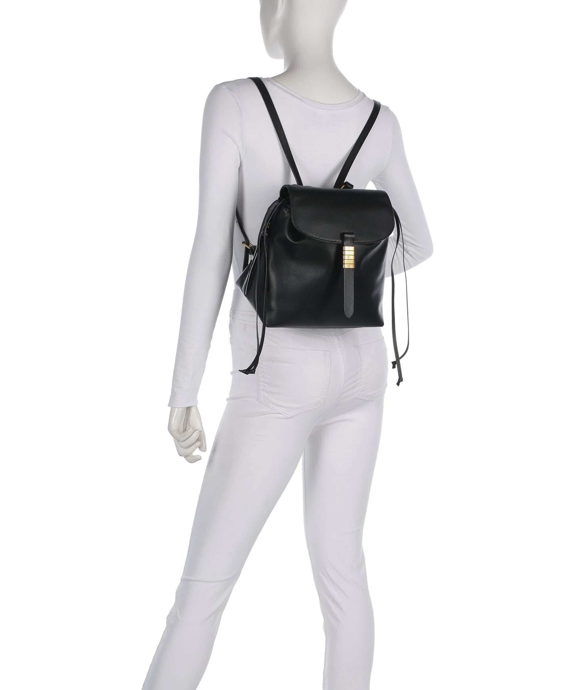 Pinko Saddle Rugzak-tas nero/antique gold - Image 3